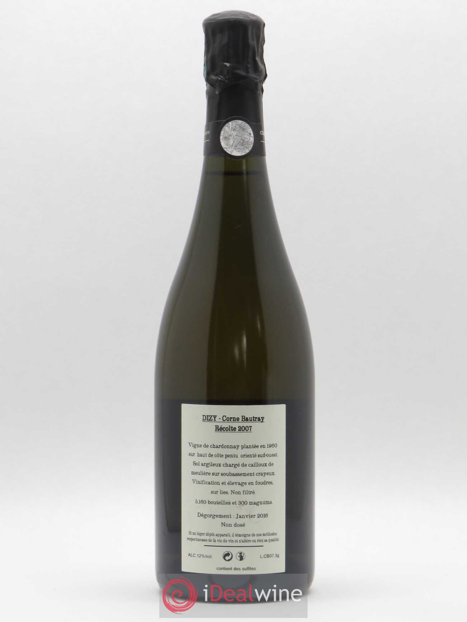 Dizy Corne Bautray Extra-Brut Jacquesson 2007 - Lot of 1 bottle - 1