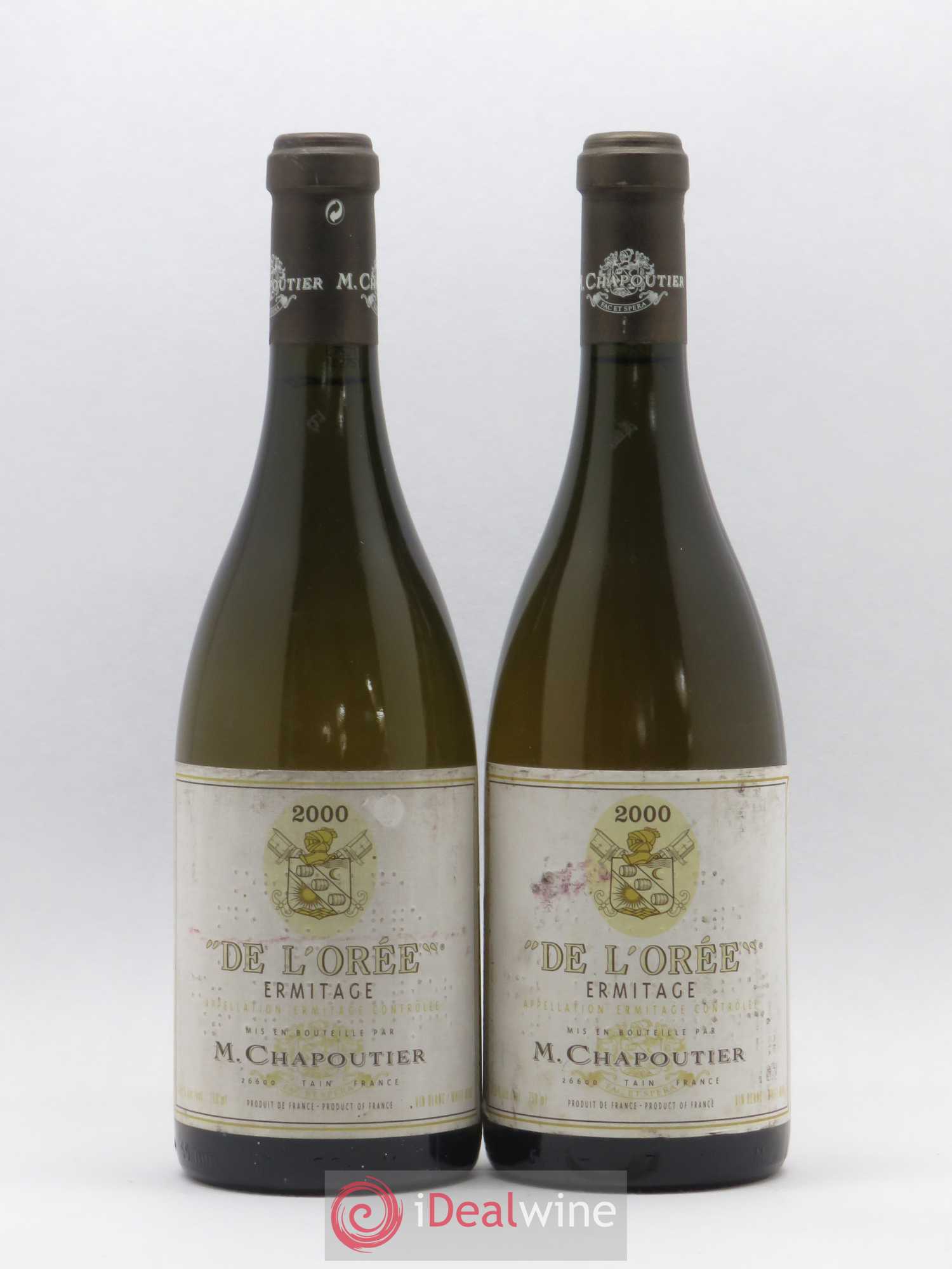Hermitage Ermitage de l'Orée Chapoutier 2000 - Lot de 2 bouteilles - 0