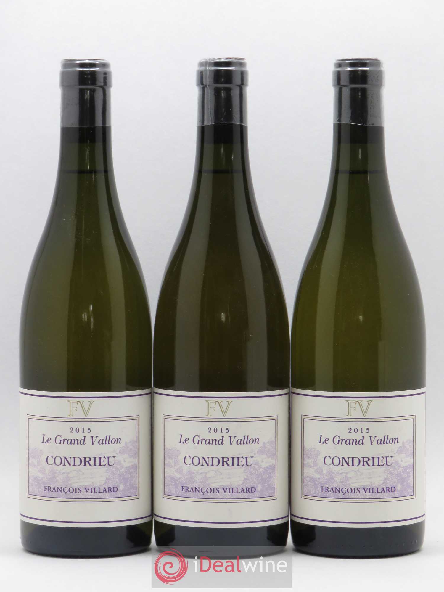 Condrieu Le Grand Vallon François Villard 2015 - Lot de 3 bouteilles - 0