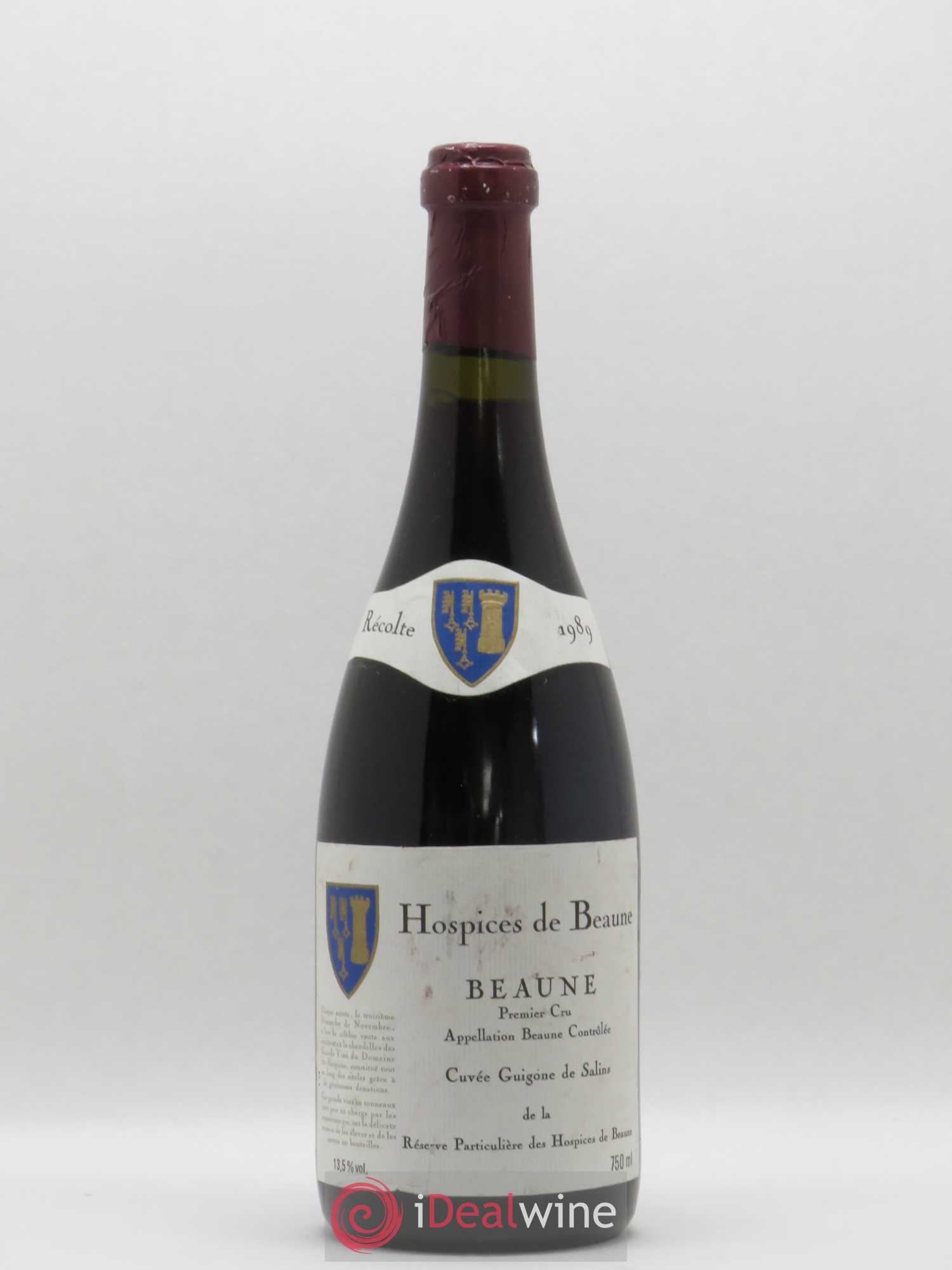 Beaune 1er Cru Hospices de Beaune Cuvée Guigone de Salins 1989 - Lot de 1 bouteille - 0