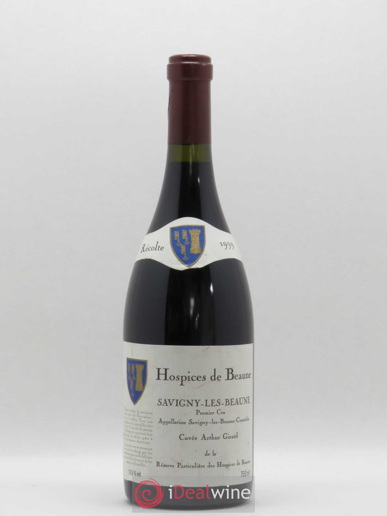 Savigny-lès-Beaune 1er Cru Hospices de Beaune Cuvée Arthur Girard 1999 - Posten von 1 Flasche - 0