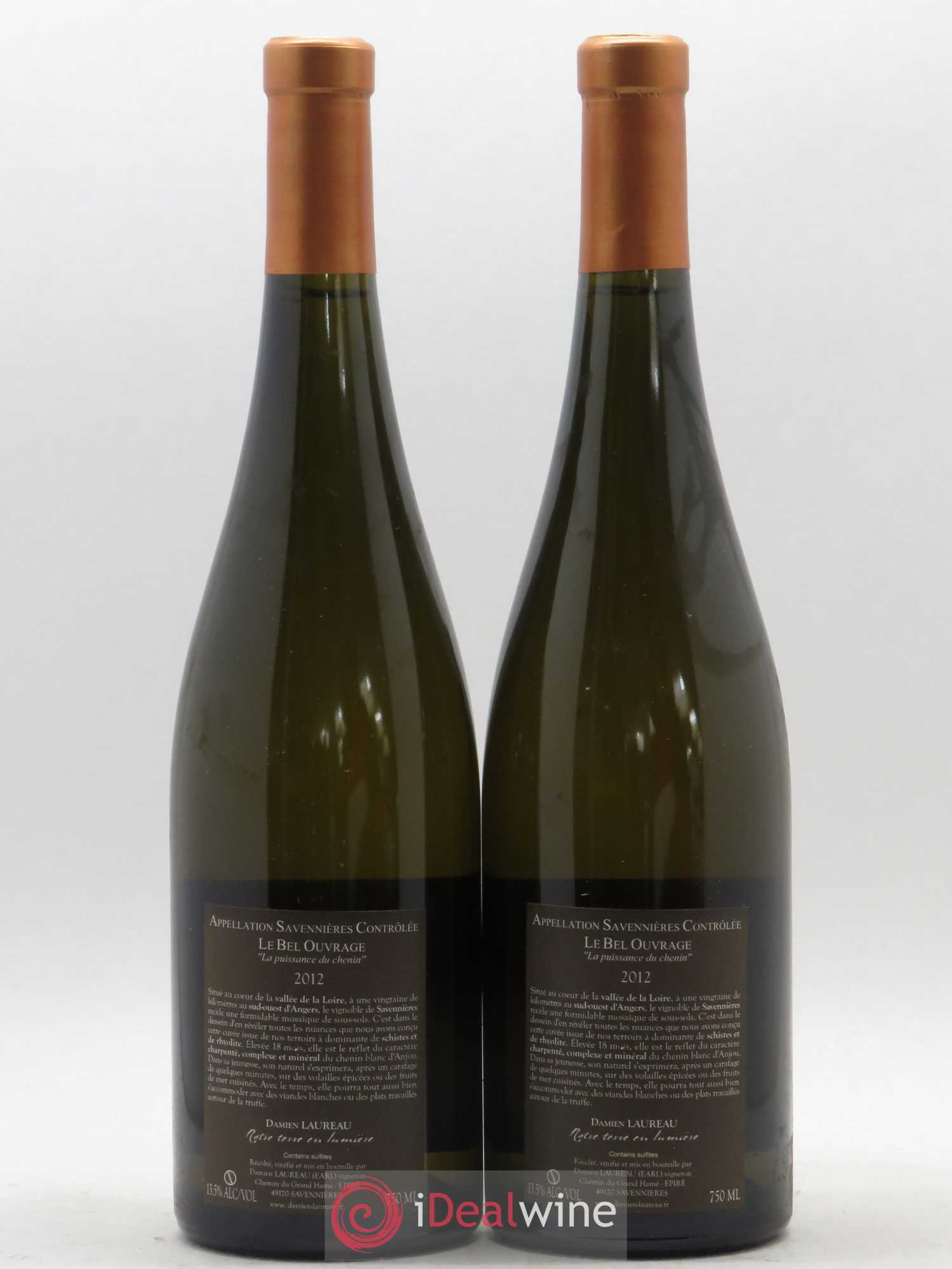 Savennières Le Bel Ouvrage Domaine Damien Laureau 2012 - Posten von 2 Flaschen - 1