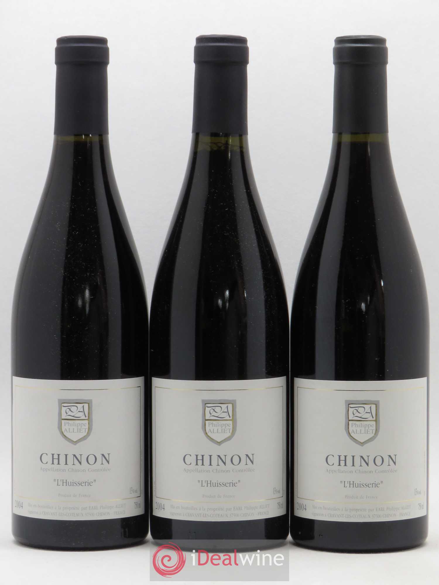 Chinon L'Huisserie Philippe Alliet 2004 - Lot de 3 bouteilles - 0