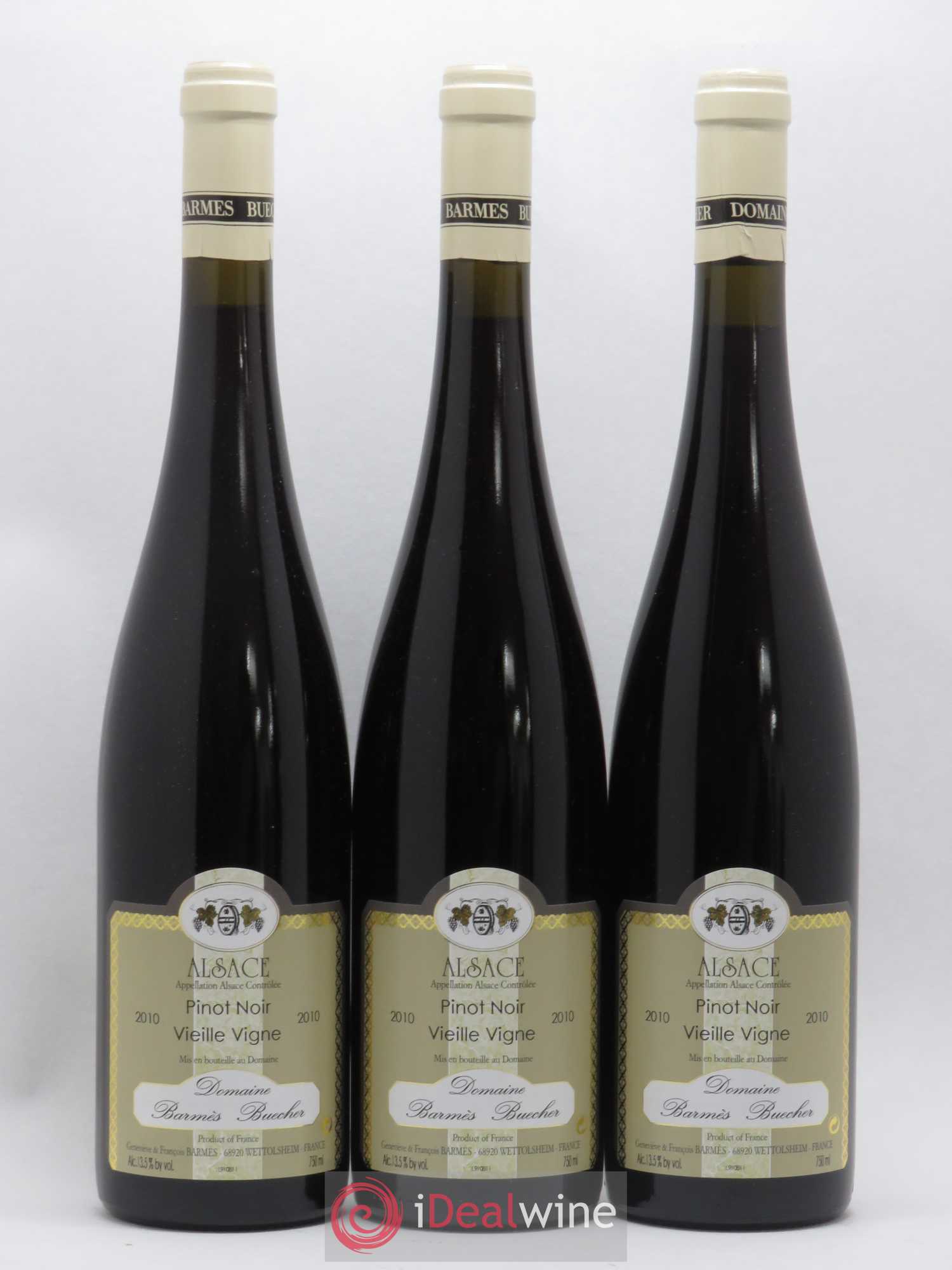 Alsace Vieille Vigne Pinot Noir Domaine Barmes Buecher 2010 - Posten von 6 Flaschen - 1