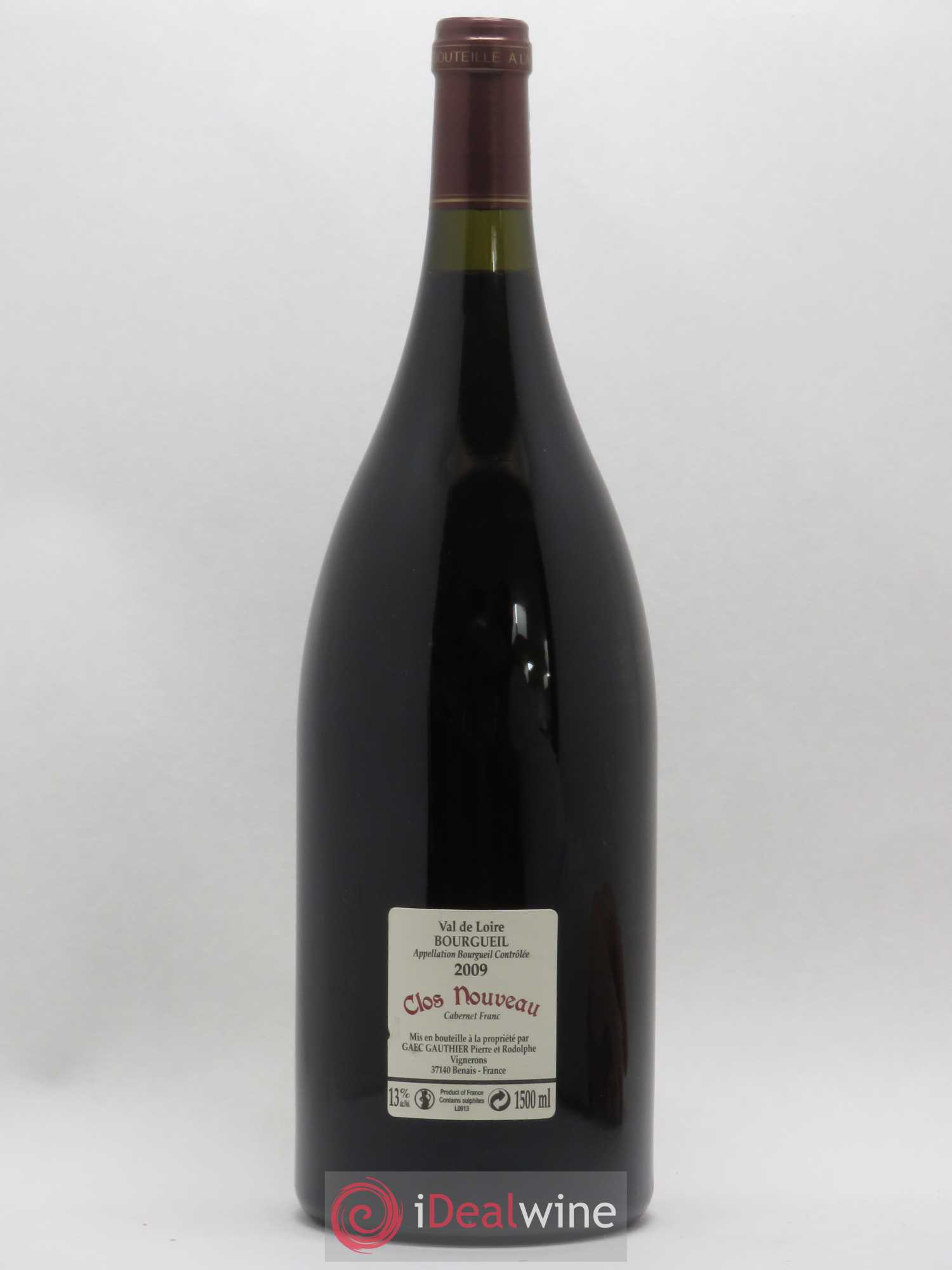 Bourgueil Clos Nouveau Domaine du Bel Air 2009 - Lot de 1 magnum - 1