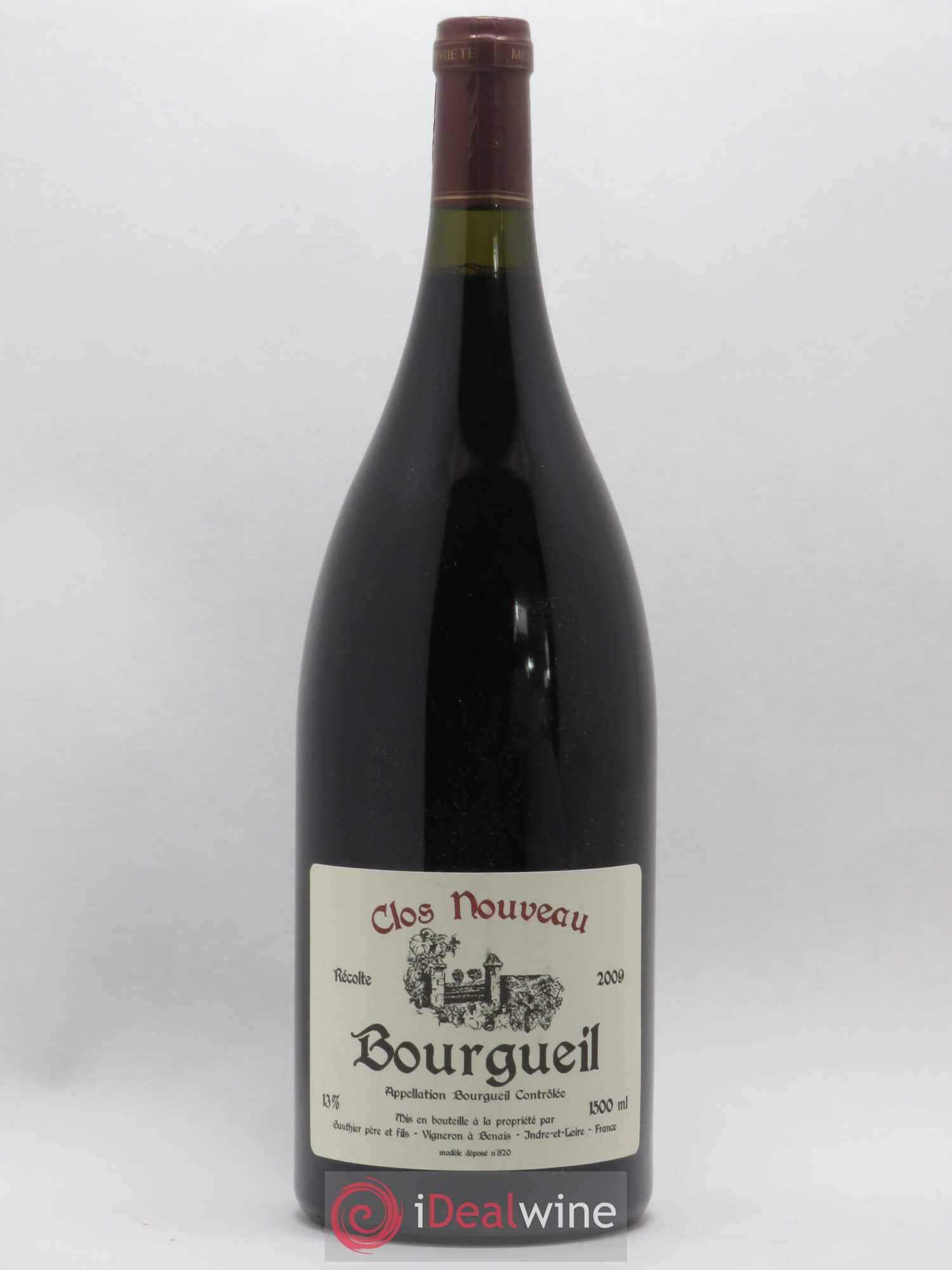 Bourgueil Clos Nouveau Domaine du Bel Air 2009 - Lot de 1 magnum - 0