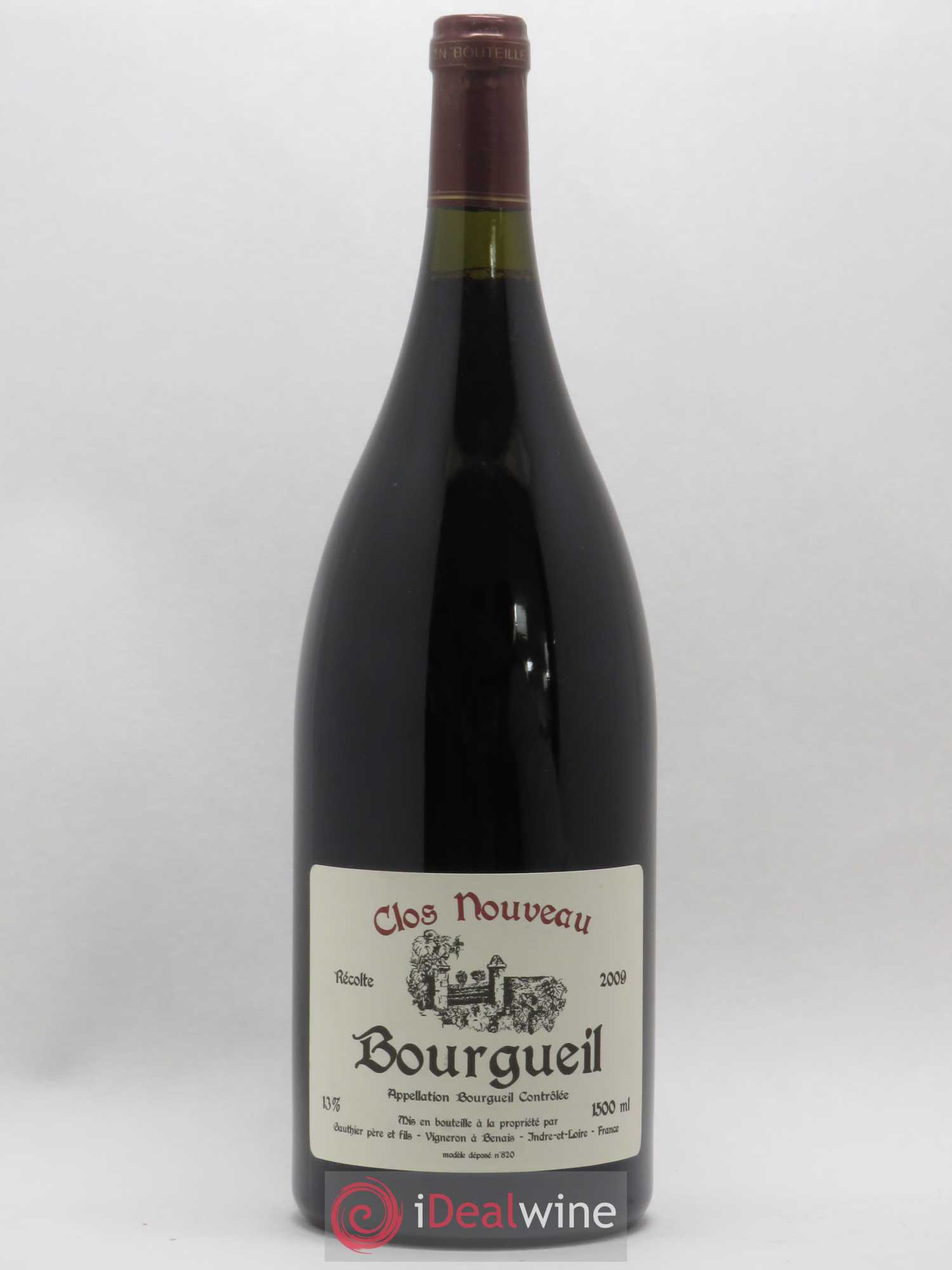 Bourgueil Clos Nouveau Domaine du Bel Air 2009 - Lot de 1 magnum - 0
