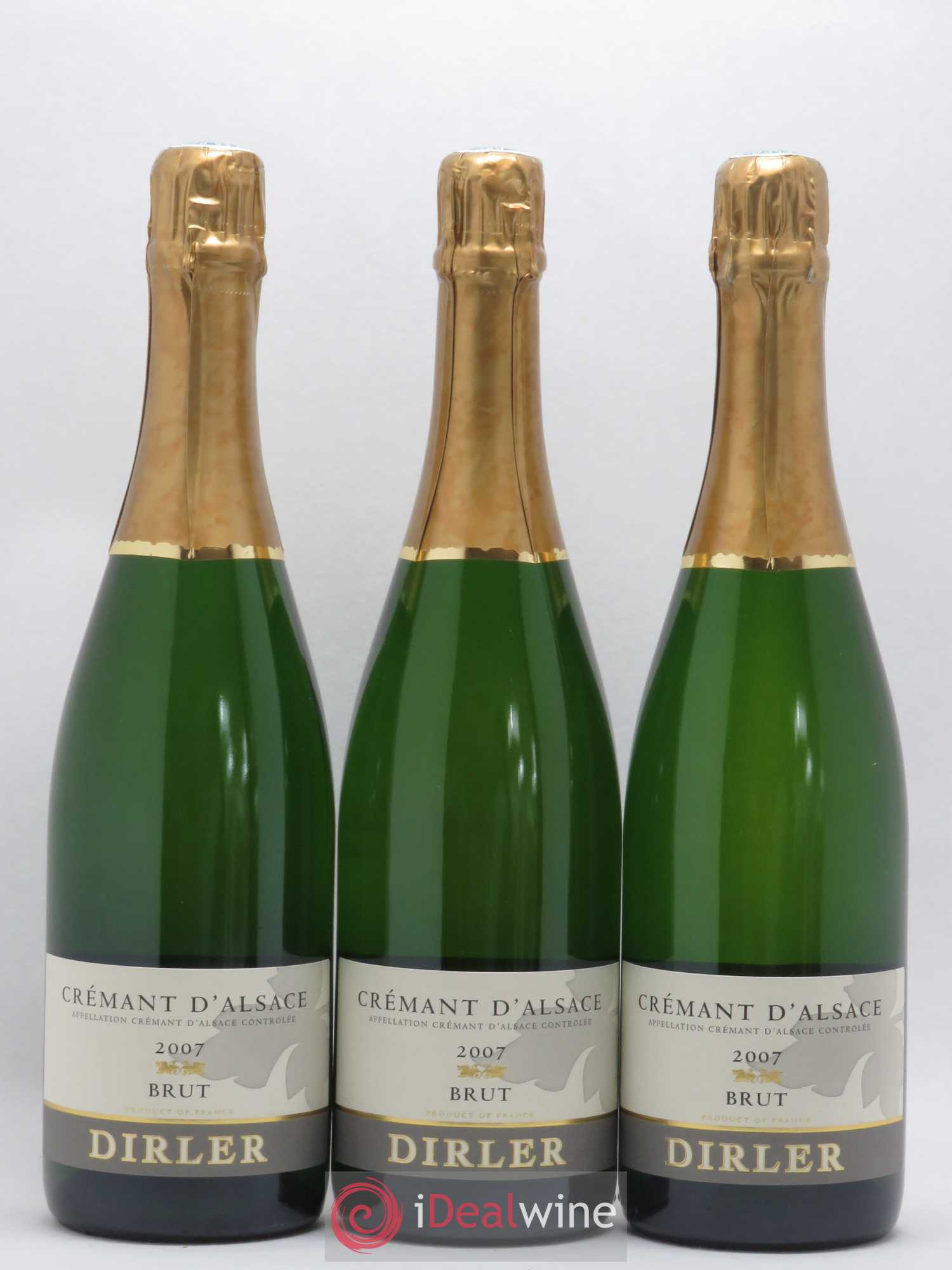 Crémant d'Alsace Domaine Dirler Cadé 2007 - Posten von 3 Flaschen - 0