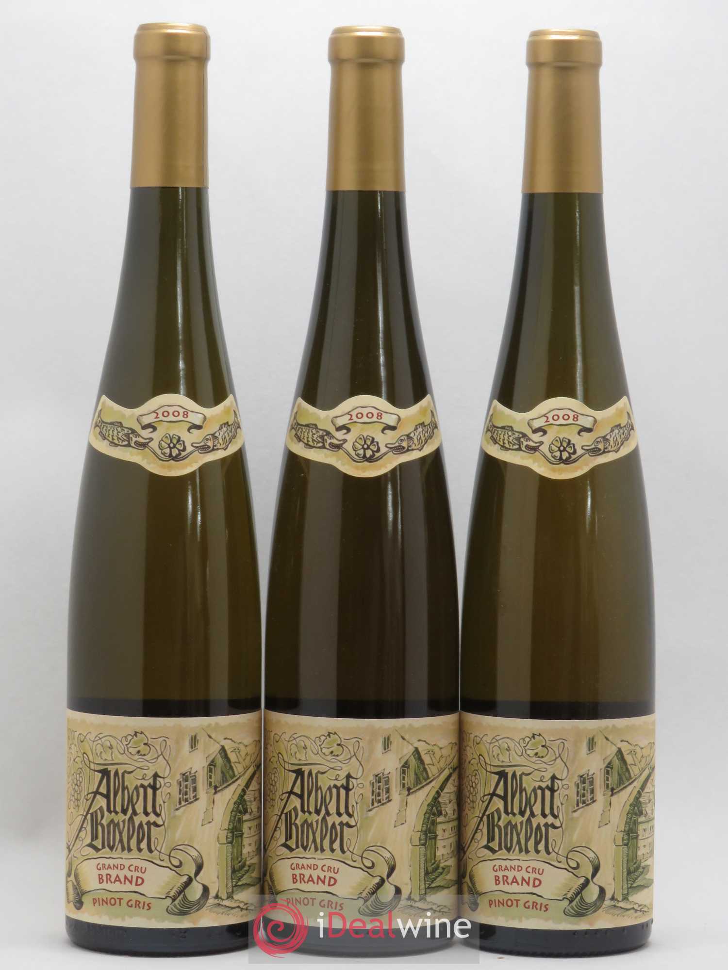 Alsace Pinot Gris Grand Cru Brand Albert Boxler 2008 - Posten von 3 Flaschen - 0