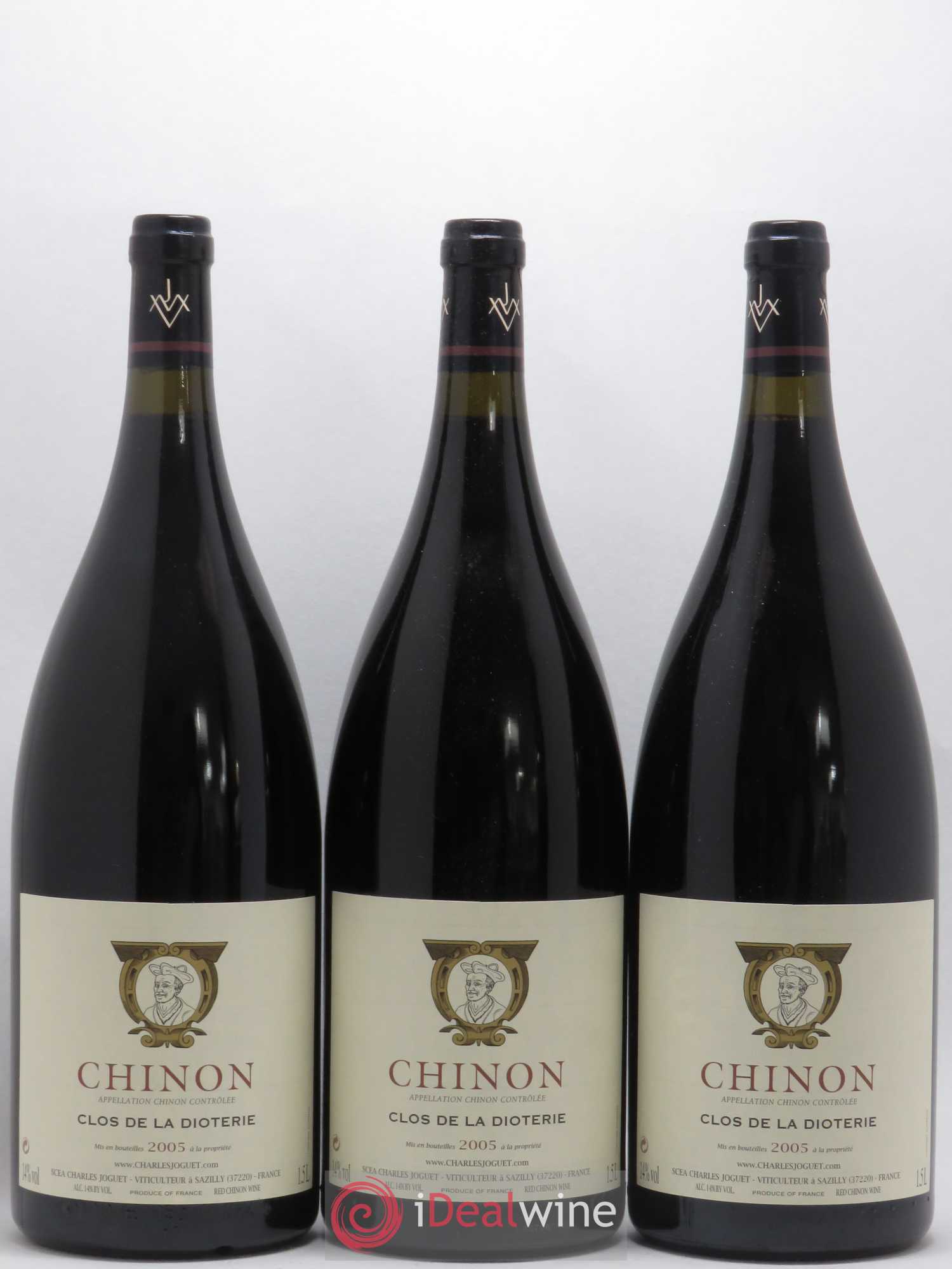 Chinon Clos de La Dioterie Charles Joguet 2005 - Lot de 3 magnums - 0