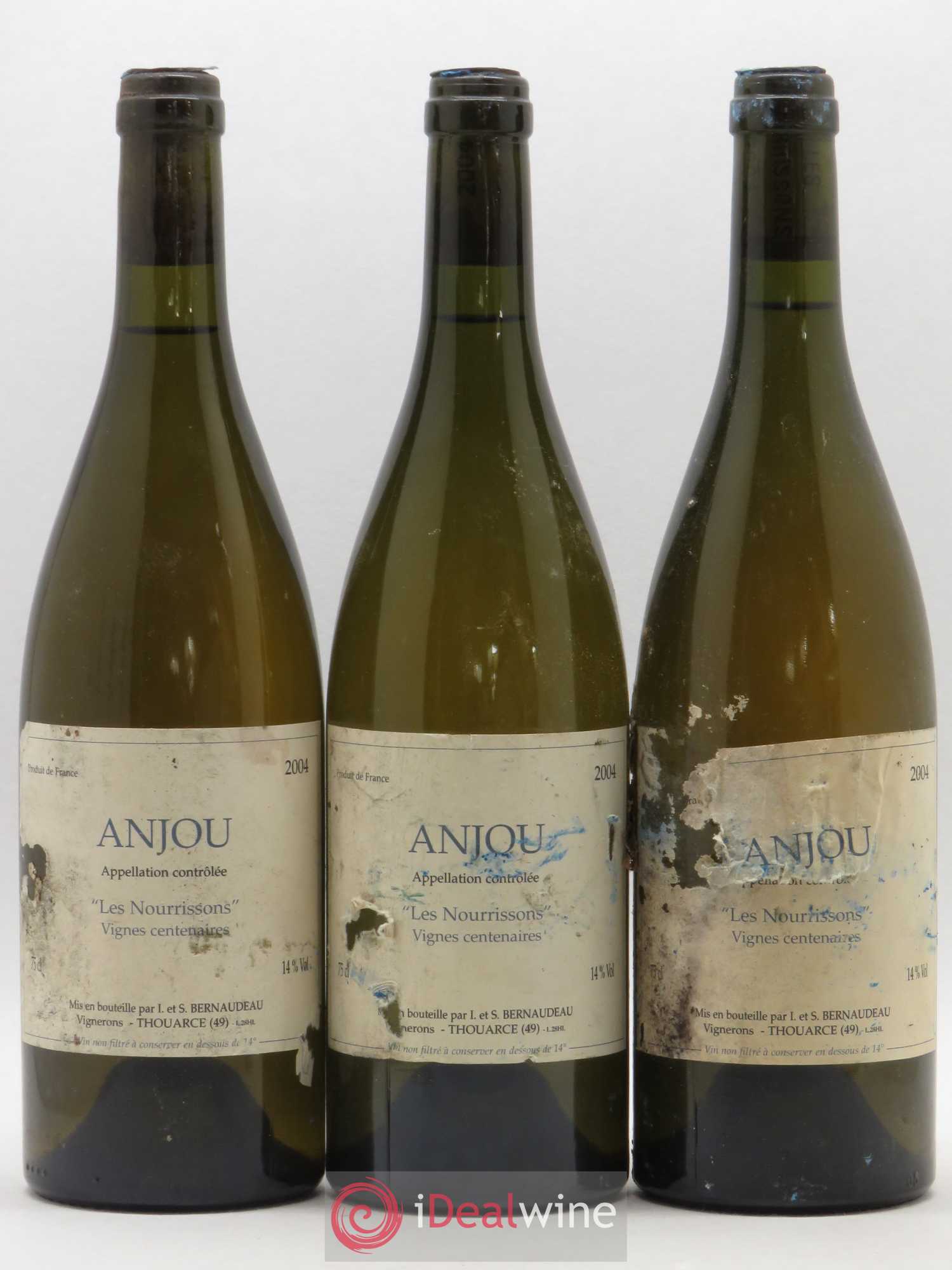 Anjou Les Nourrissons Vignes Centenaires Stéphane Bernaudeau (Domaine) 2004 - Lot de 3 bouteilles - 0