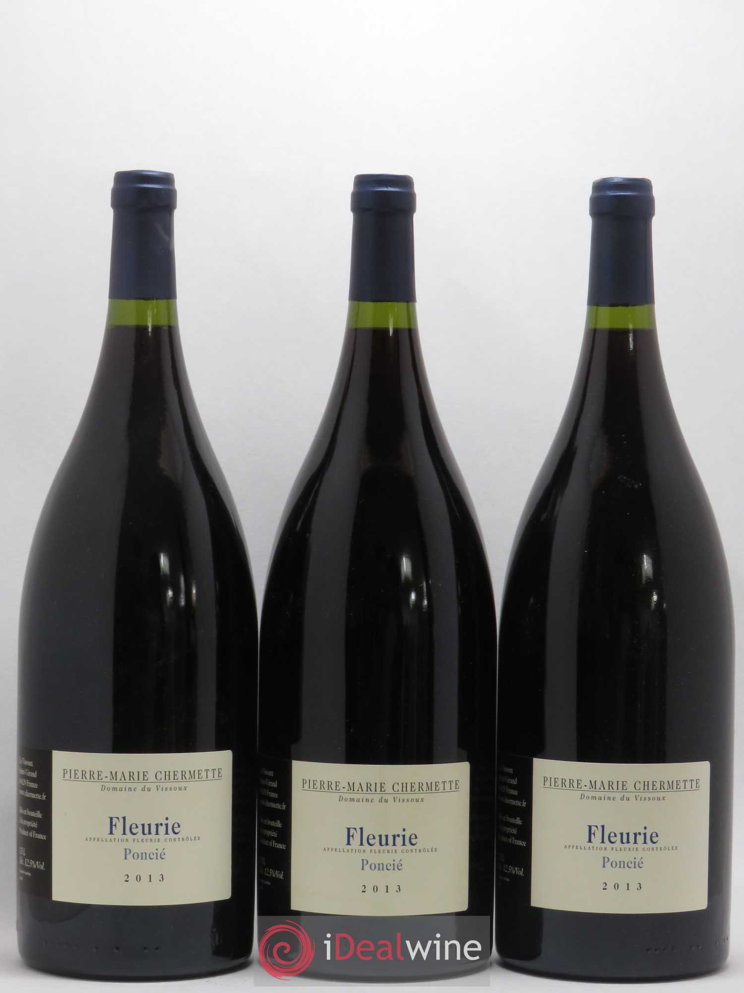 Fleurie Poncié Domaine du Vissoux - P-M. Chermette 2013 - Lot de 3 magnums - 0