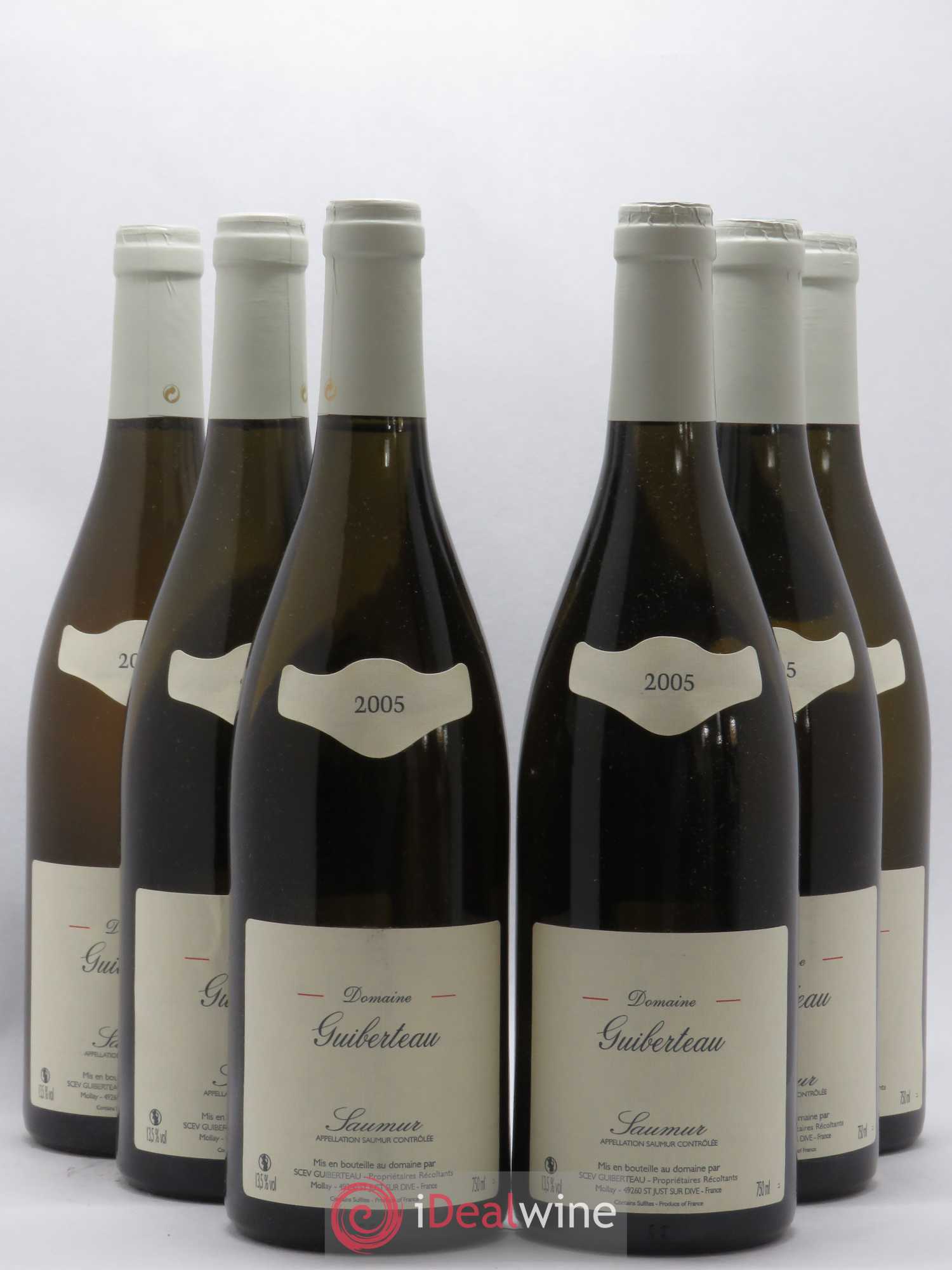 Saumur Domaine Guiberteau 2005 - Lot de 6 bouteilles - 0