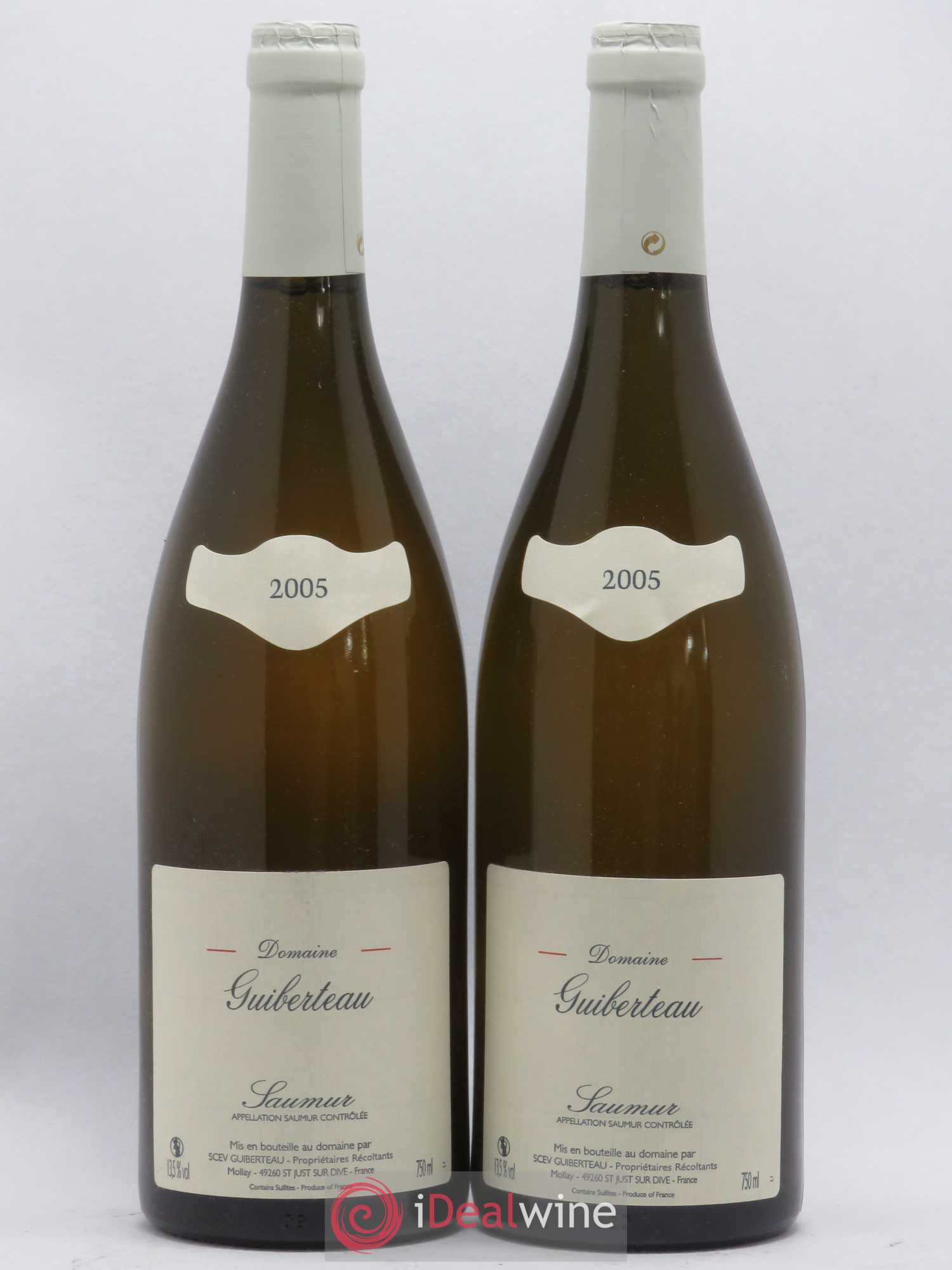 Saumur Domaine Guiberteau 2005 - Lot de 2 bouteilles - 0