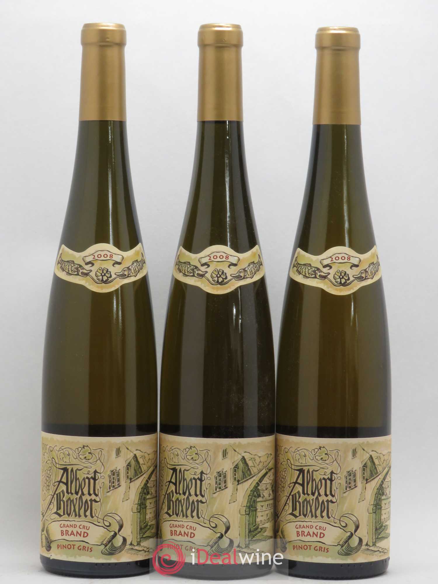 Alsace Pinot Gris Albert Boxler Brand 2008 - Lot de 3 bouteilles - 0