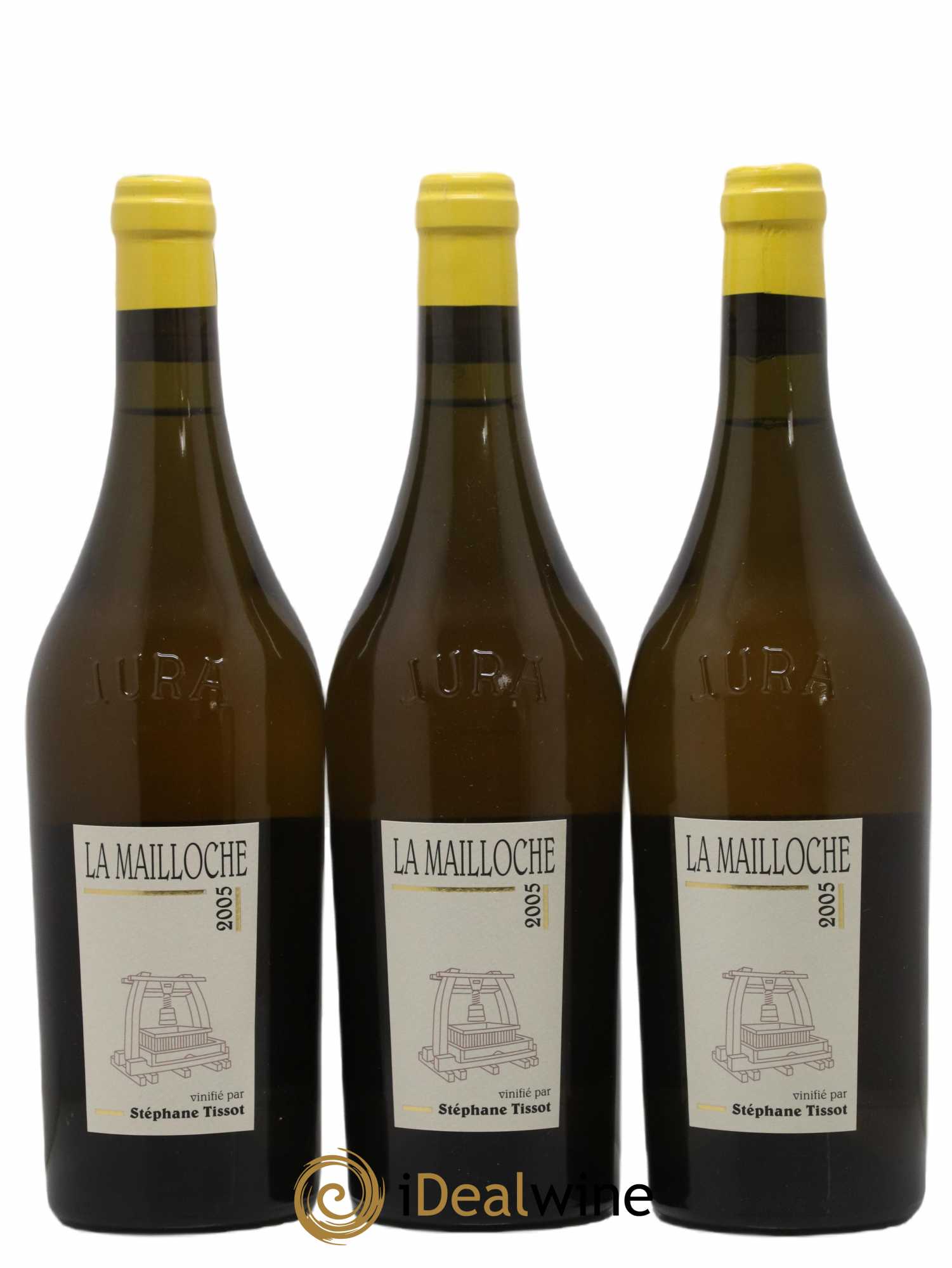 Arbois La Mailloche Bénédicte et Stéphane Tissot 2005 - Lot de 3 bouteilles - 0