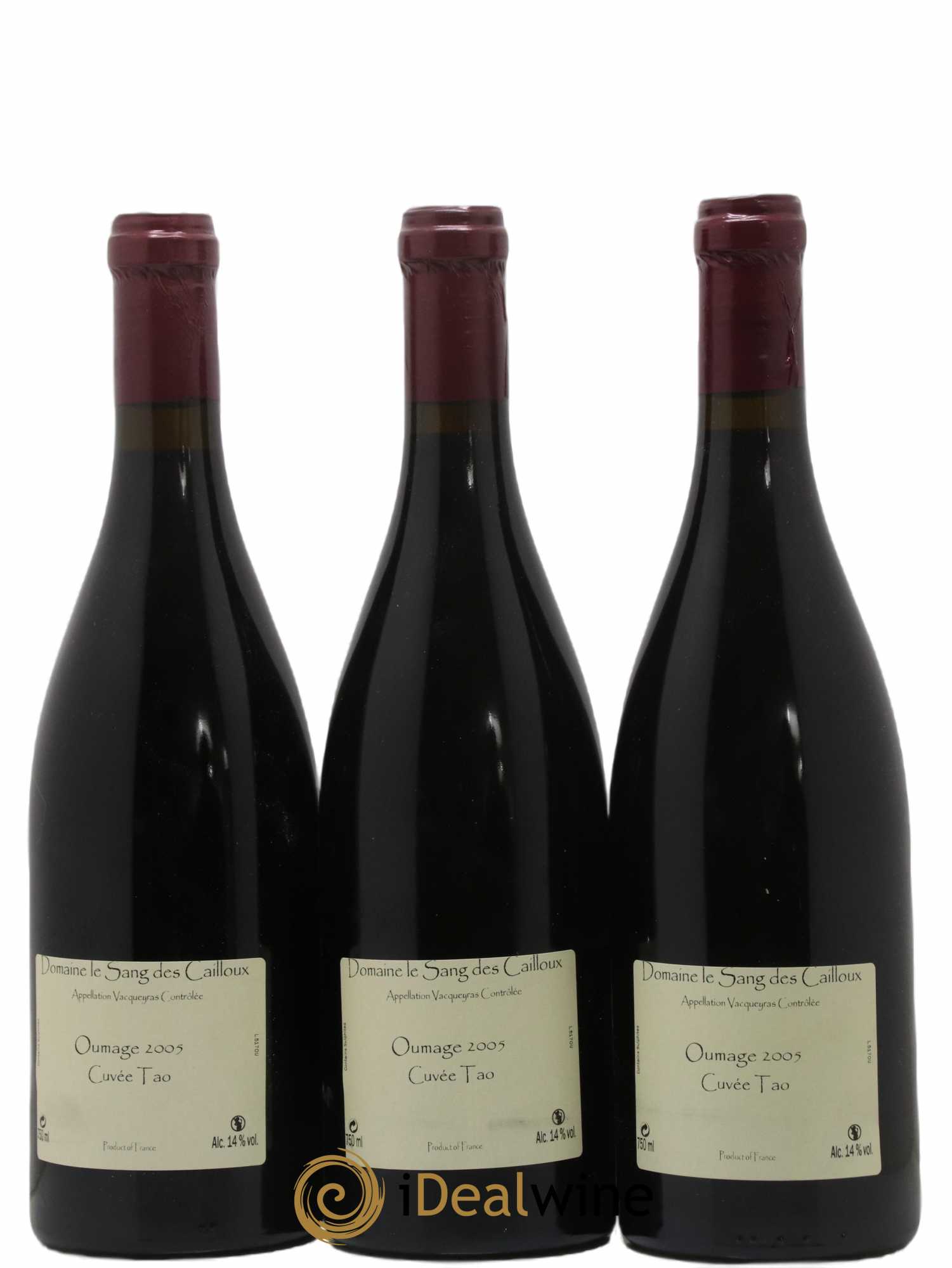 Vacqueyras Oumage Le Sang des Cailloux Cuvée Tao 2005 - Lotto di 6 bottiglie - 4
