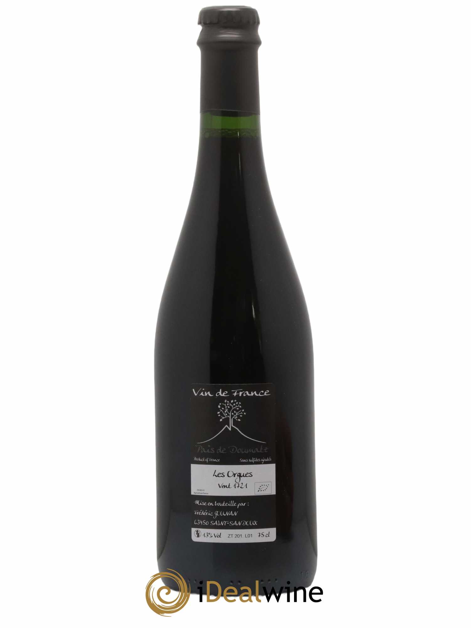 Vin de France Les Orgues Vignoble de l'Arbre Blanc 2017 - Lot de 1 bouteille - 1