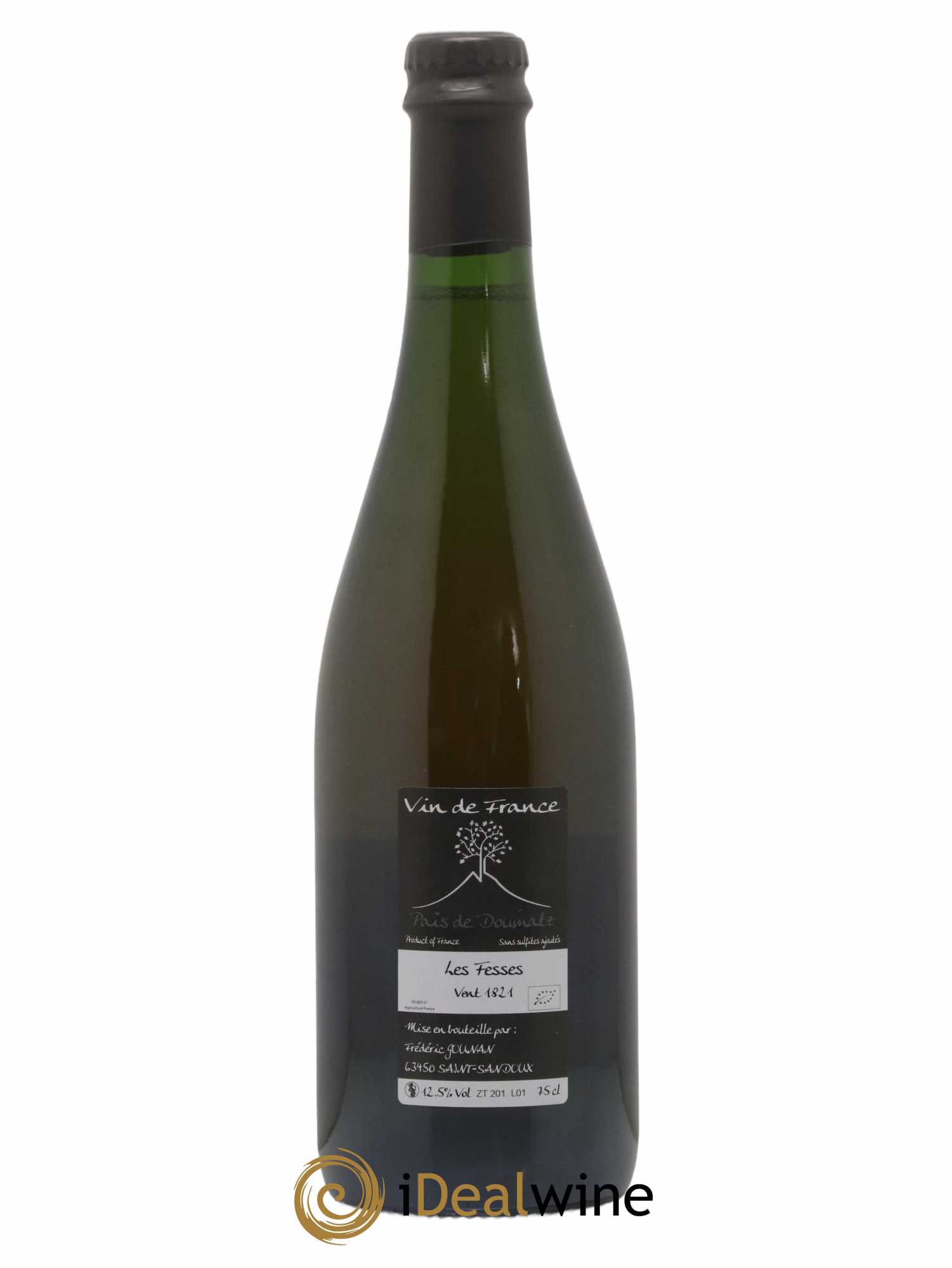 Vin de France Les Fesses Vignoble de l'Arbre Blanc 2018 - Lot de 1 bouteille - 1