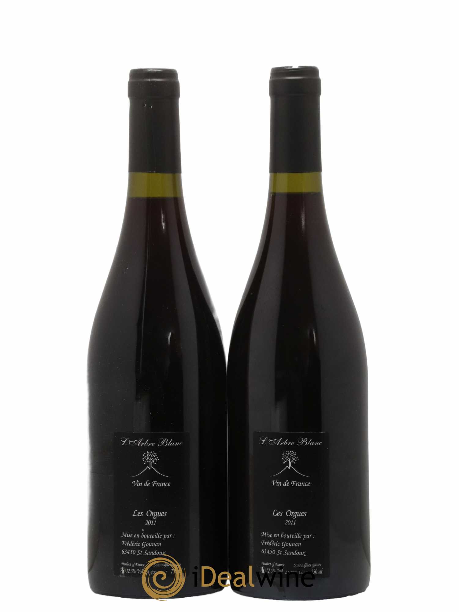 Vin de France Les Orgues Vignoble de l'Arbre Blanc 2011 - Lot de 2 bouteilles - 1
