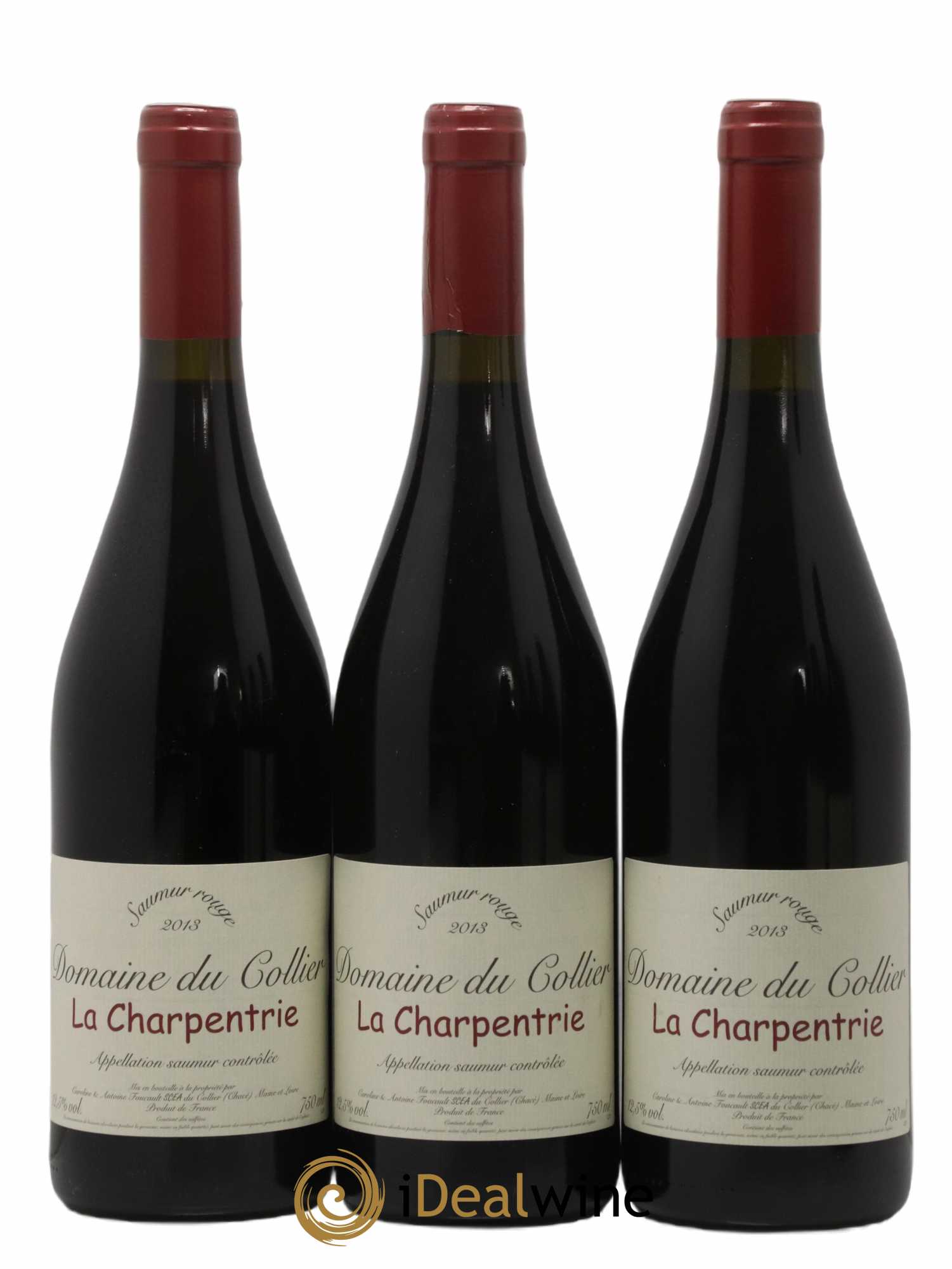 Saumur La Charpentrie Domaine du Collier 2013 - Lot de 3 bouteilles - 0