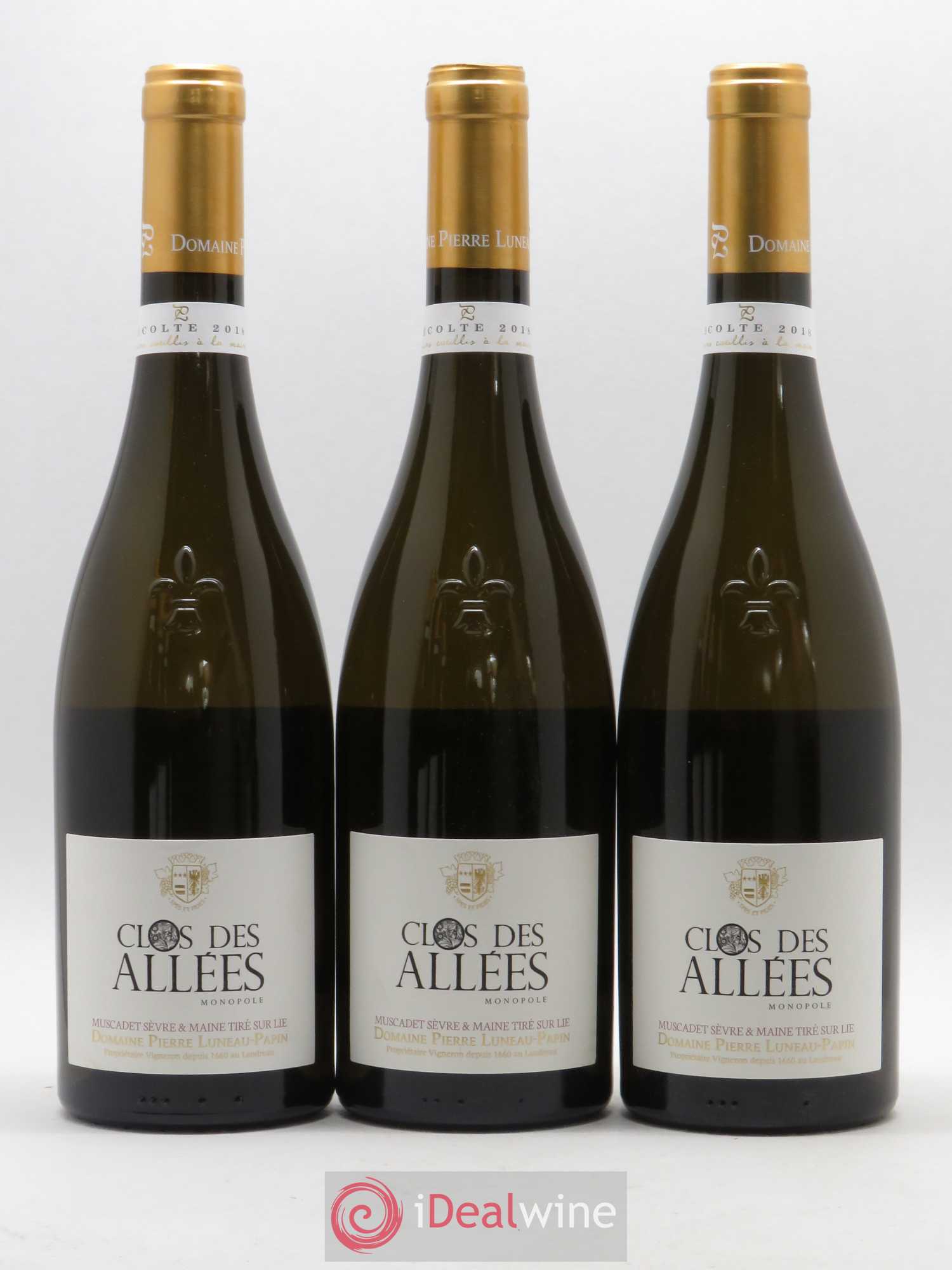 Muscadet-Sèvre-et-Maine sur lie Clos des Allées Luneau-Papin 2018 - Lot de 6 bouteilles - 2