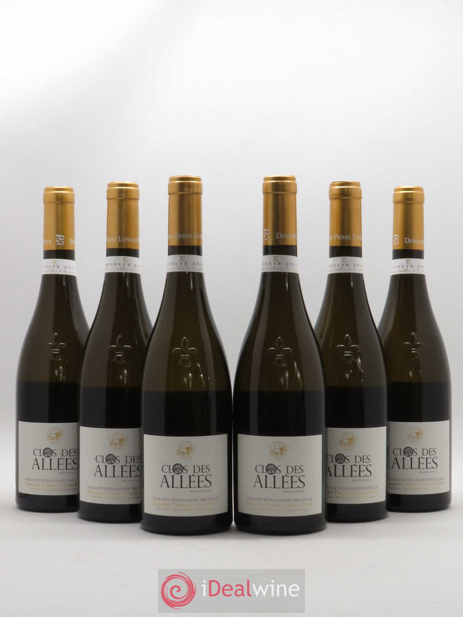Muscadet-Sèvre-et-Maine sur lie Clos des Allées Luneau-Papin 2018 - Lot de 6 bouteilles - 0