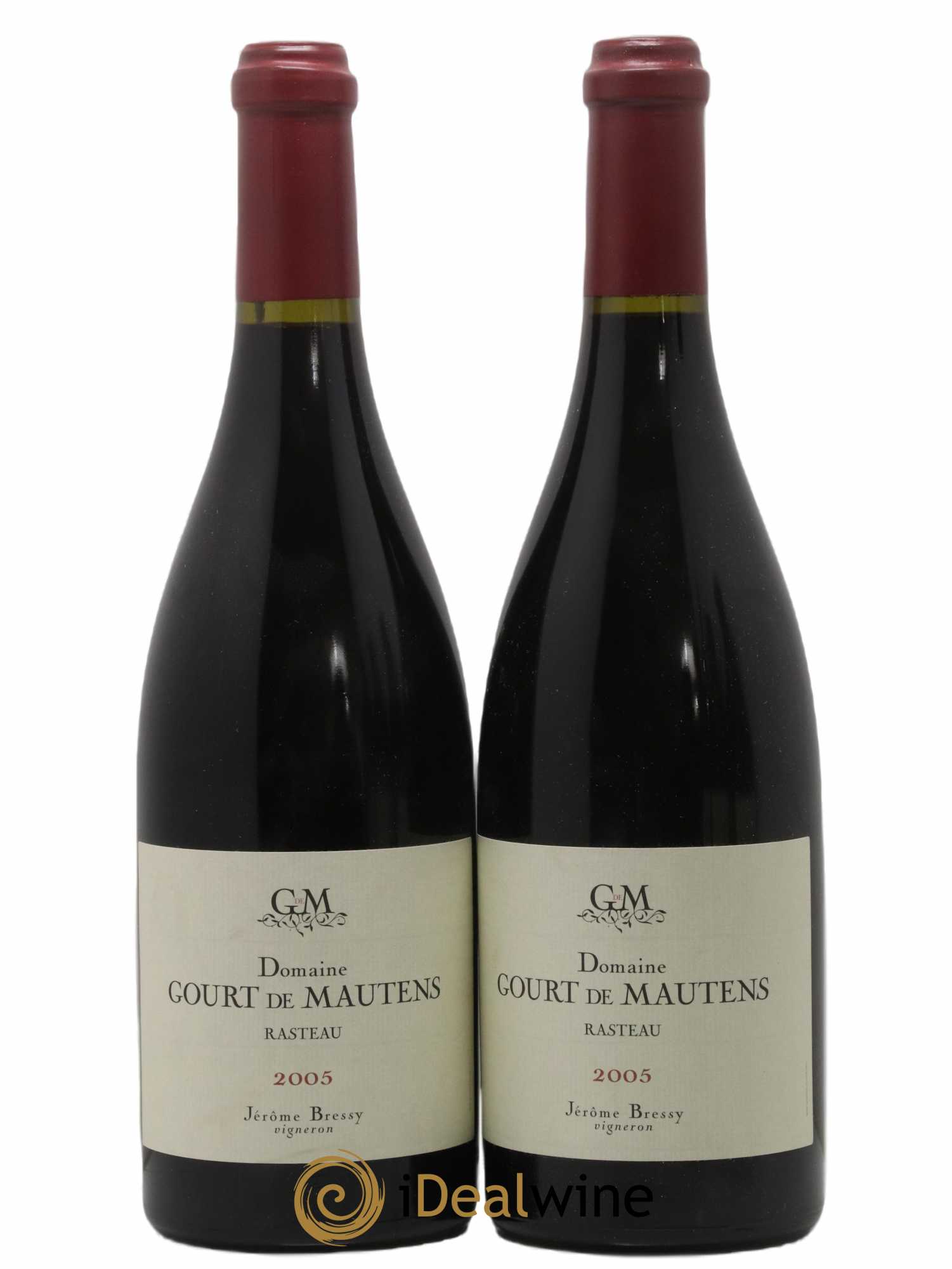 Rasteau Domaine Gourt de Mautens - Jérôme Bressy 2005 - Lot de 2 bouteilles - 0