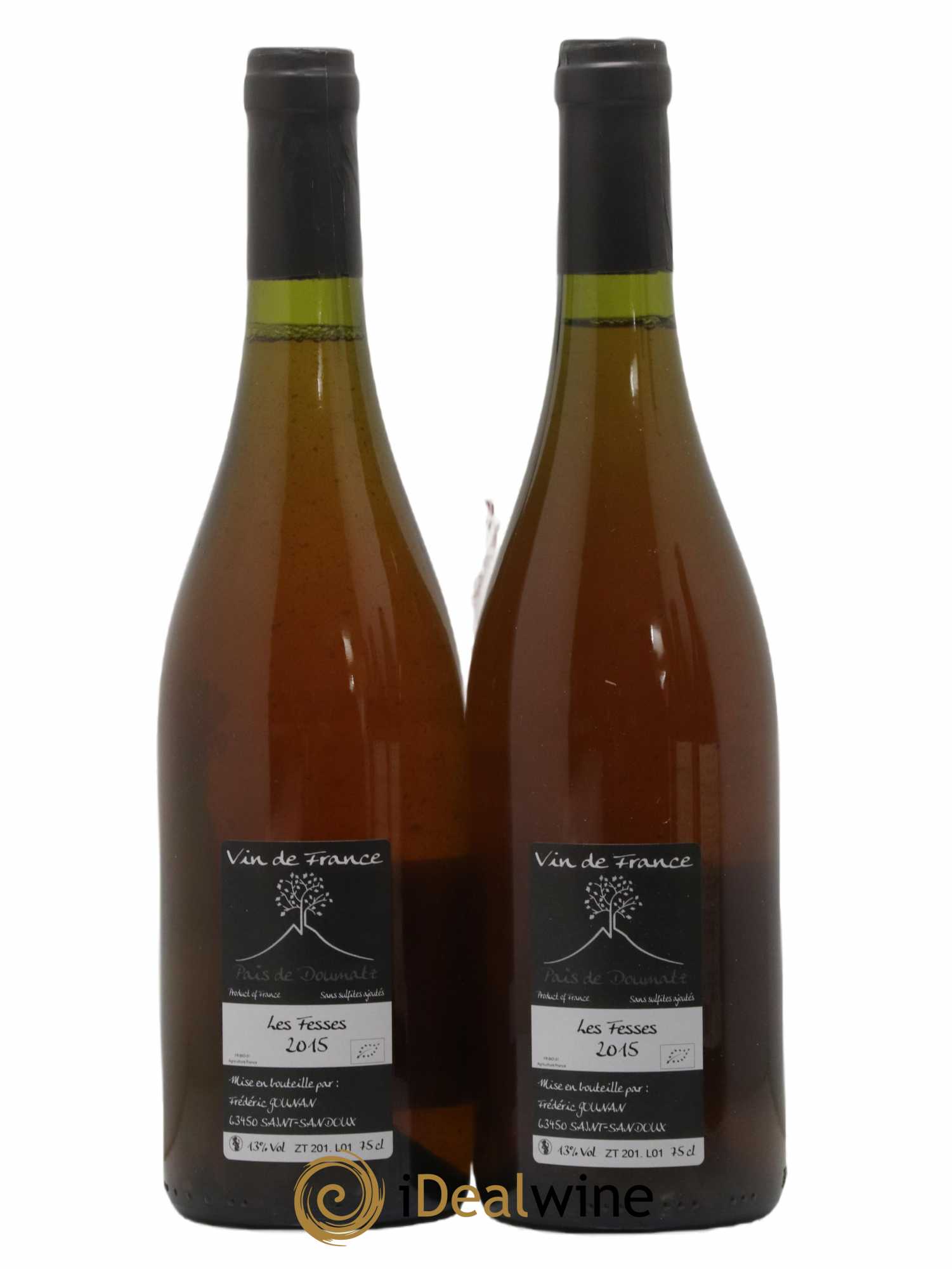 Vin de France Les Fesses Vignoble de l'Arbre Blanc 2015 - Lot de 2 bouteilles - 1
