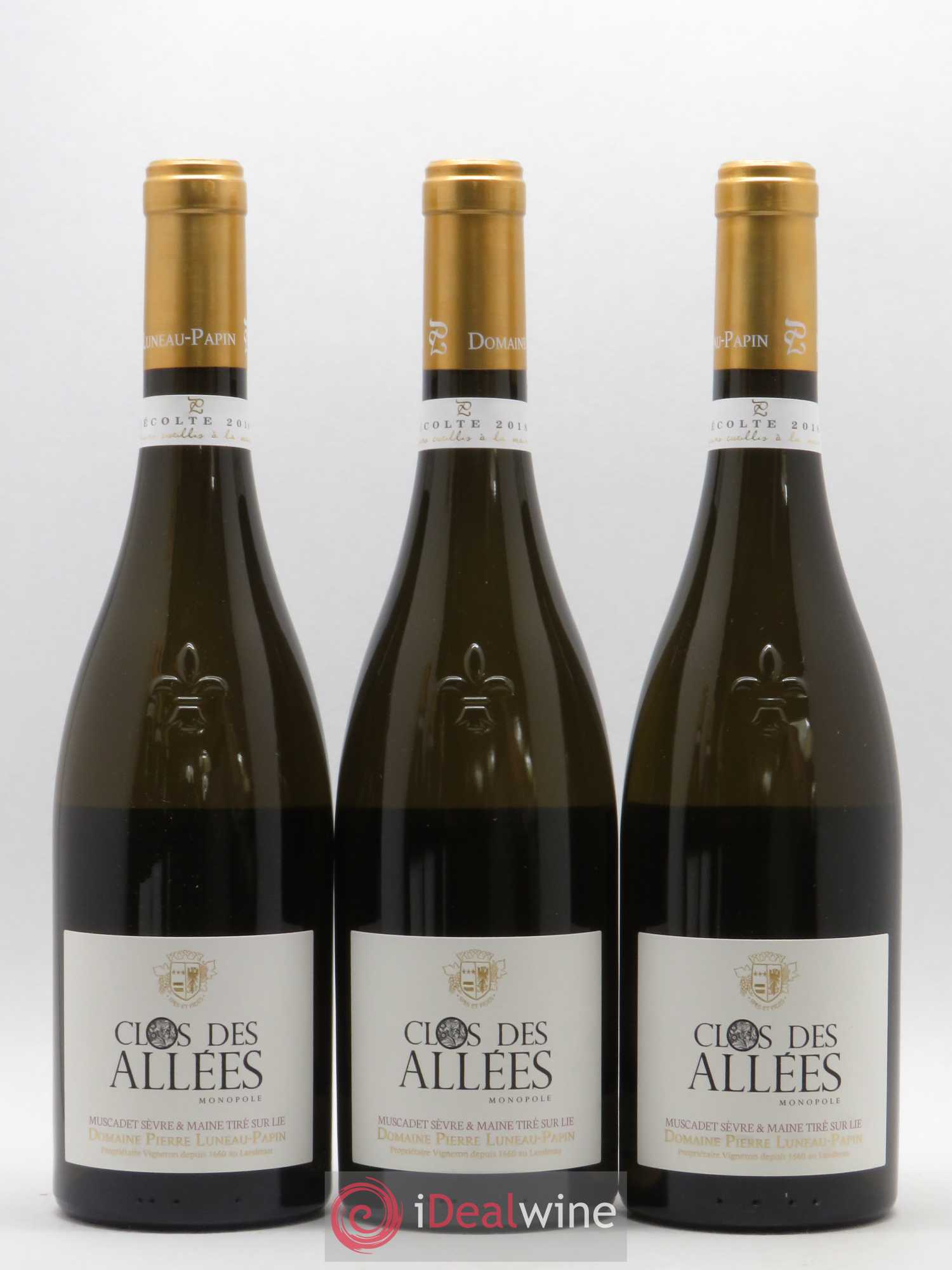 Muscadet-Sèvre-et-Maine sur lie Clos des Allées Luneau-Papin 2018 - Lot de 6 bouteilles - 2