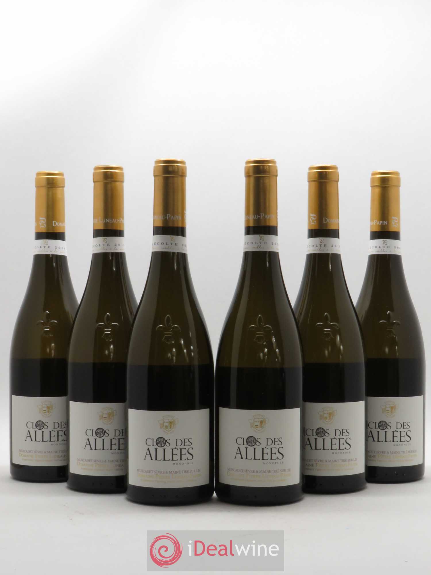 Muscadet-Sèvre-et-Maine sur lie Clos des Allées Luneau-Papin 2018 - Lot de 6 bouteilles - 0
