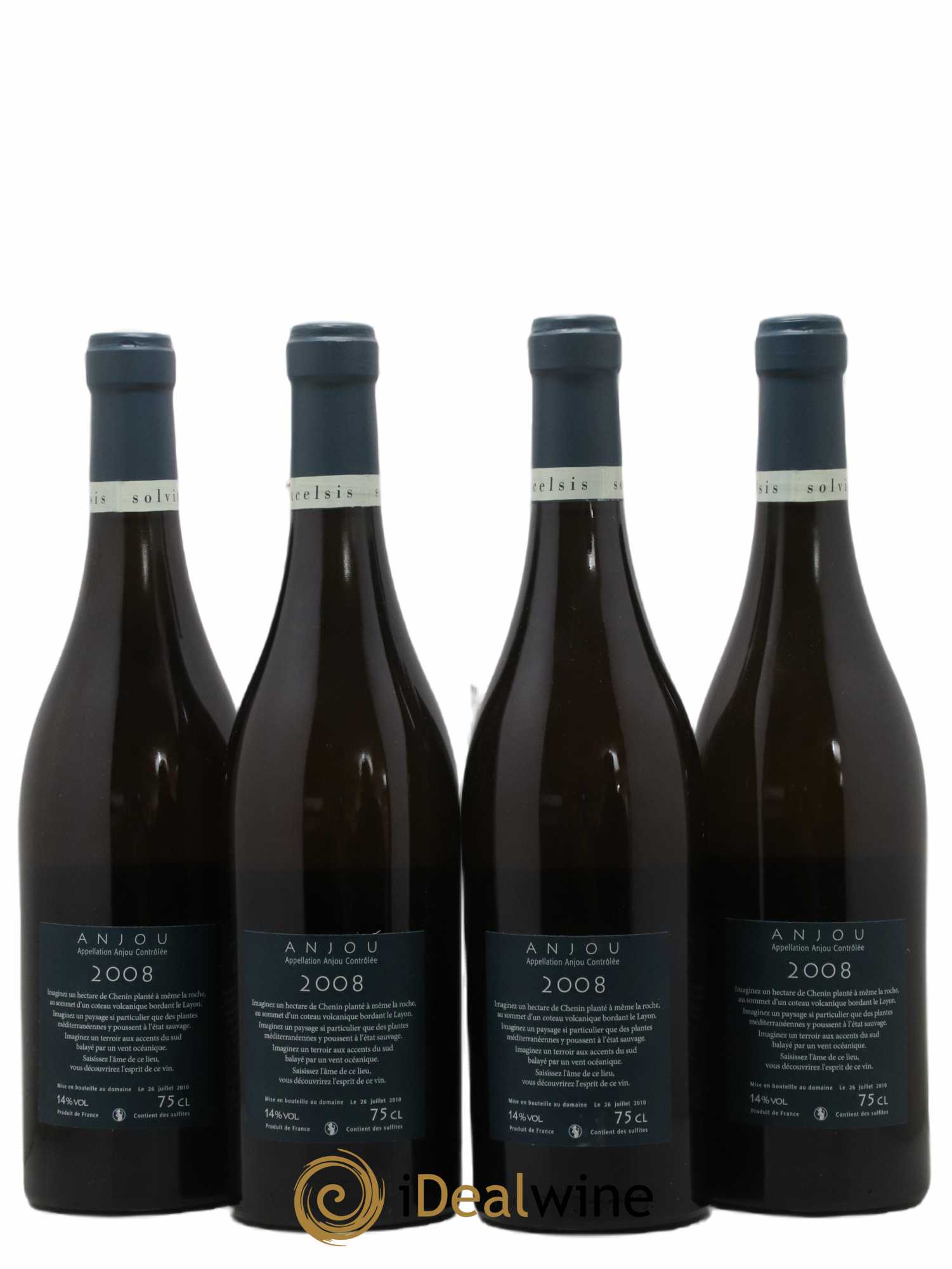Anjou Litus Eric Morgat 2008 - Lot de 4 bouteilles - 1