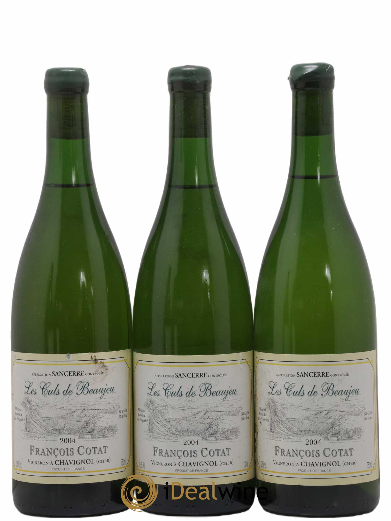 Sancerre Les Culs de Beaujeu François Cotat 2004 - Lot de 3 bouteilles - 0