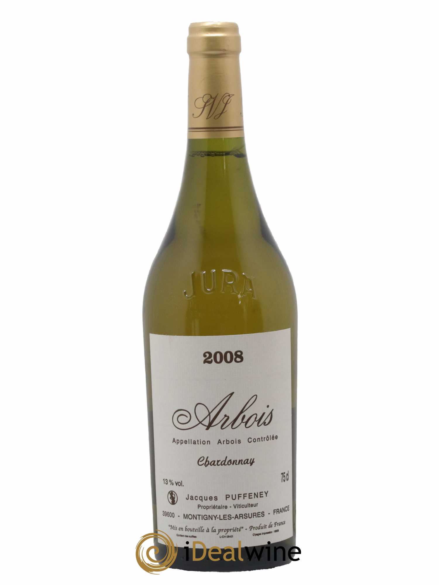 Arbois Chardonnay Jacques Puffeney 2008 - Lot de 1 bouteille - 0
