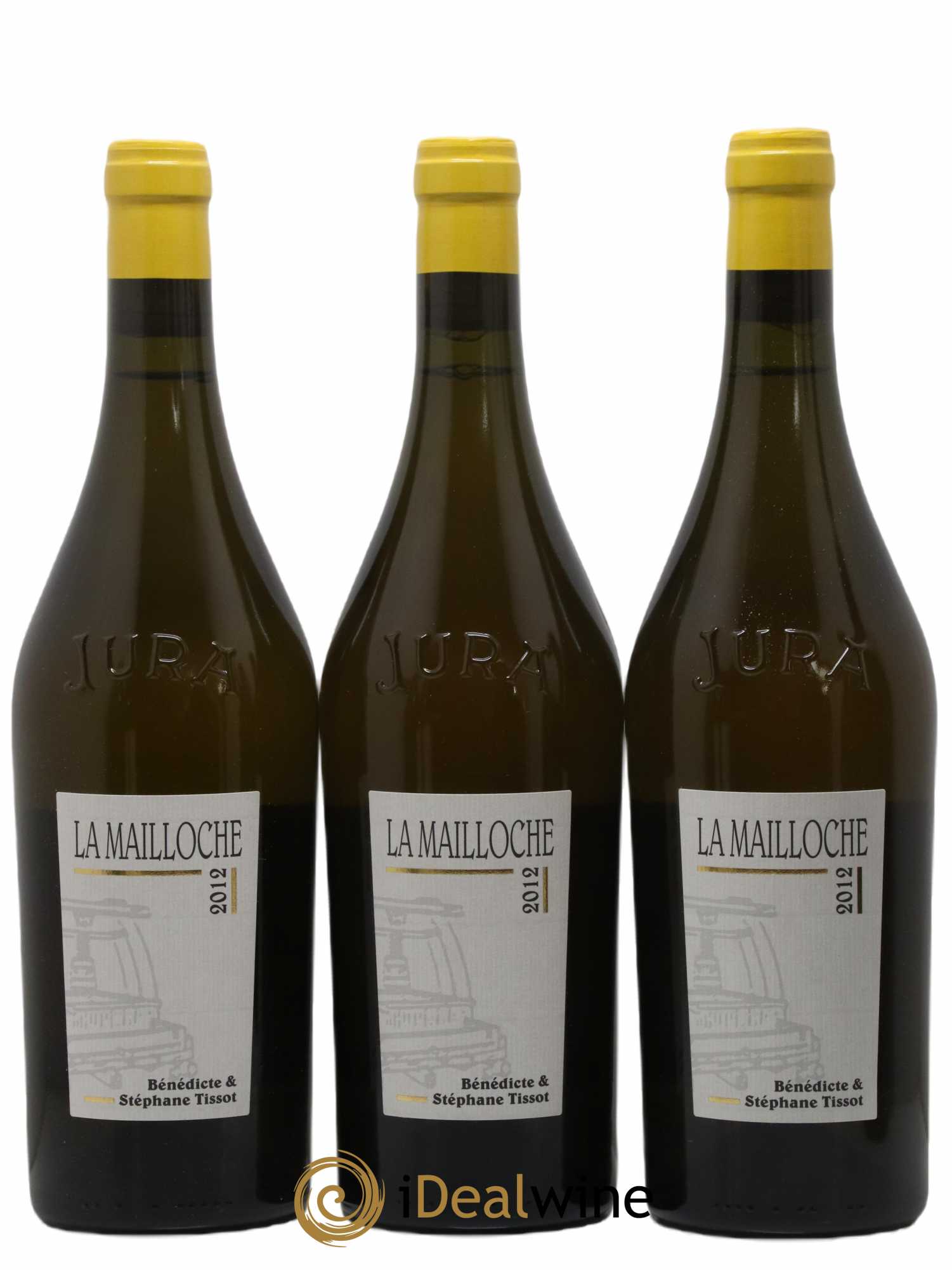 Arbois La Mailloche Bénédicte et Stéphane Tissot 2012 - Lot de 3 bouteilles - 0
