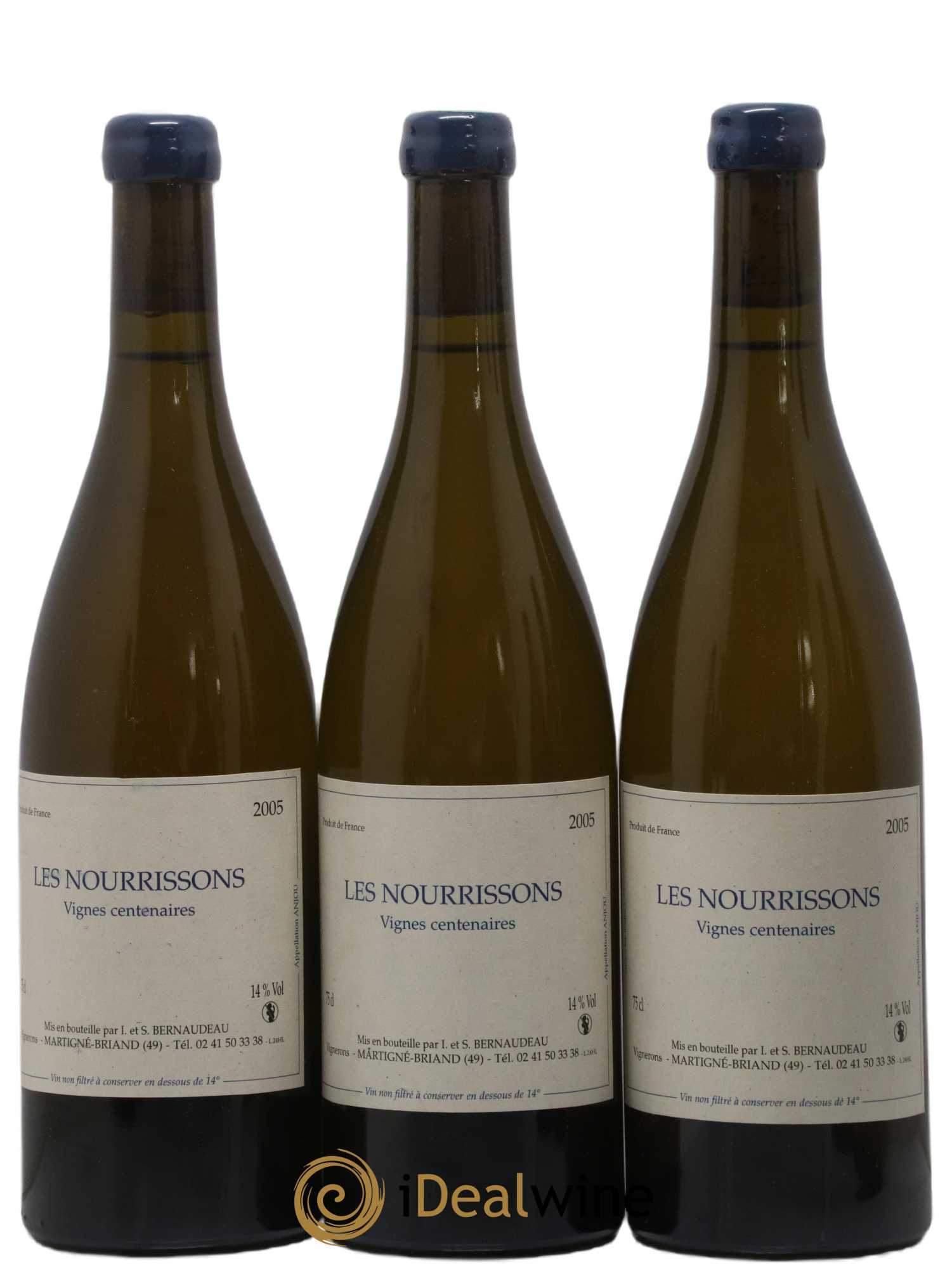 Anjou Les Nourrissons Vignes Centenaires Stéphane Bernaudeau (Domaine) 2005 - Lot de 3 bouteilles - 0