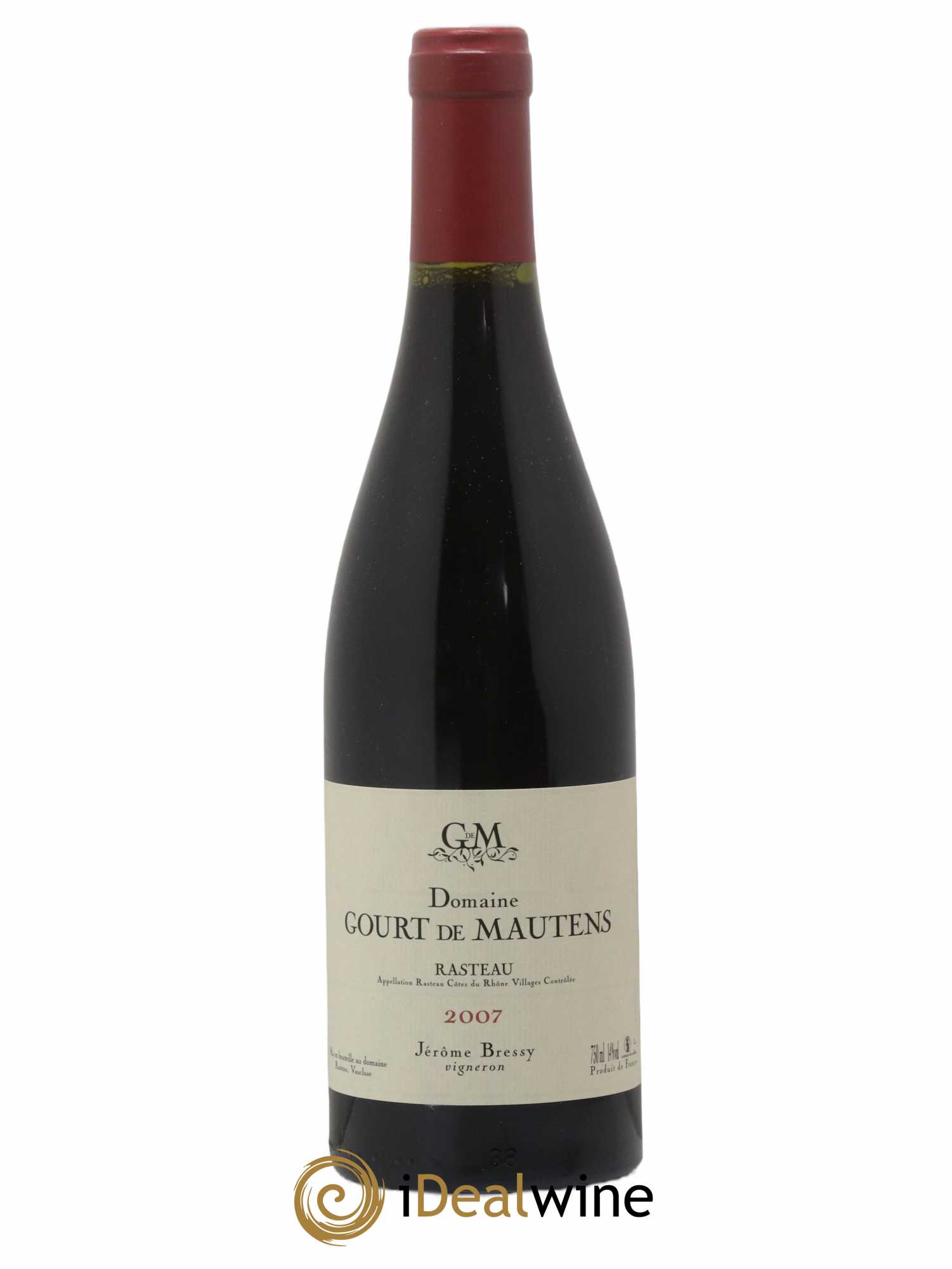 Rasteau Domaine Gourt de Mautens - Jérôme Bressy 2007 - Lot de 1 bouteille - 0