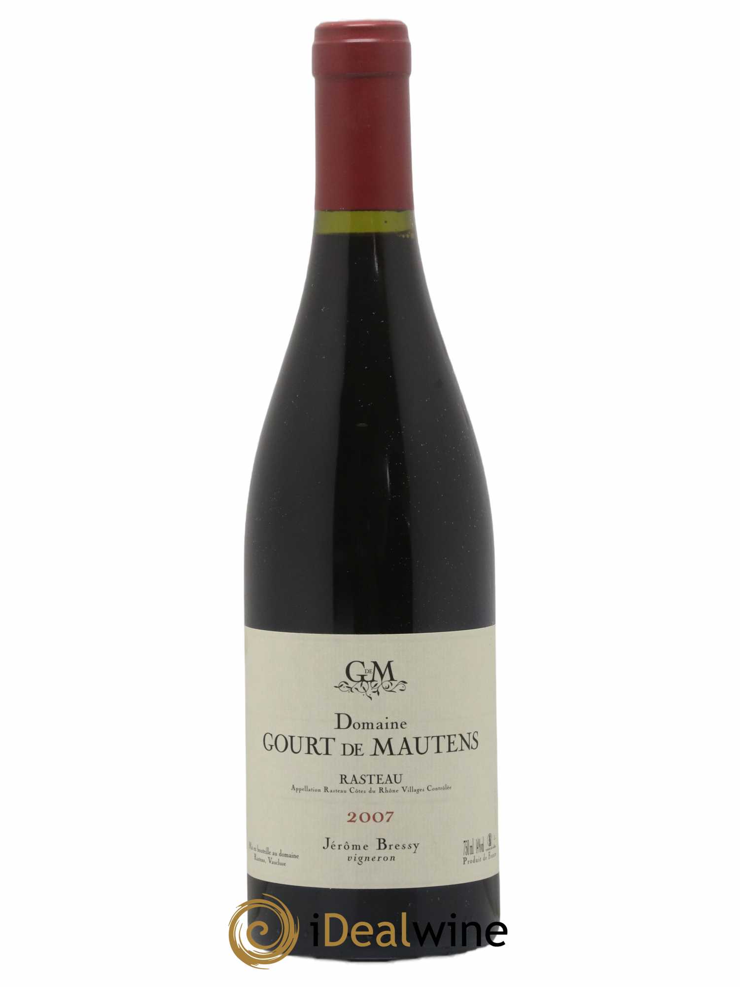 Rasteau Domaine Gourt de Mautens - Jérôme Bressy 2007 - Lot de 1 bouteille - 0