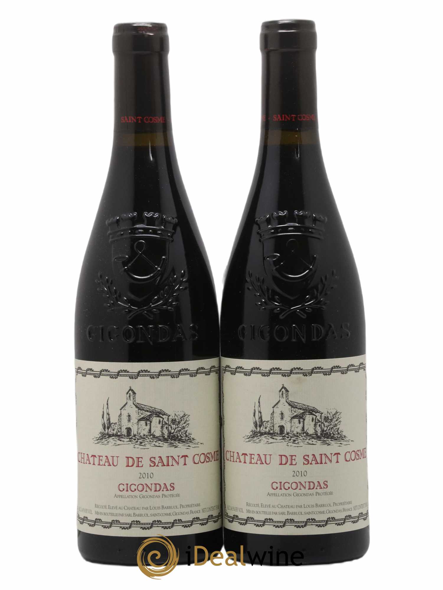 Gigondas Saint Cosme 2010 - Lot de 2 bouteilles - 0
