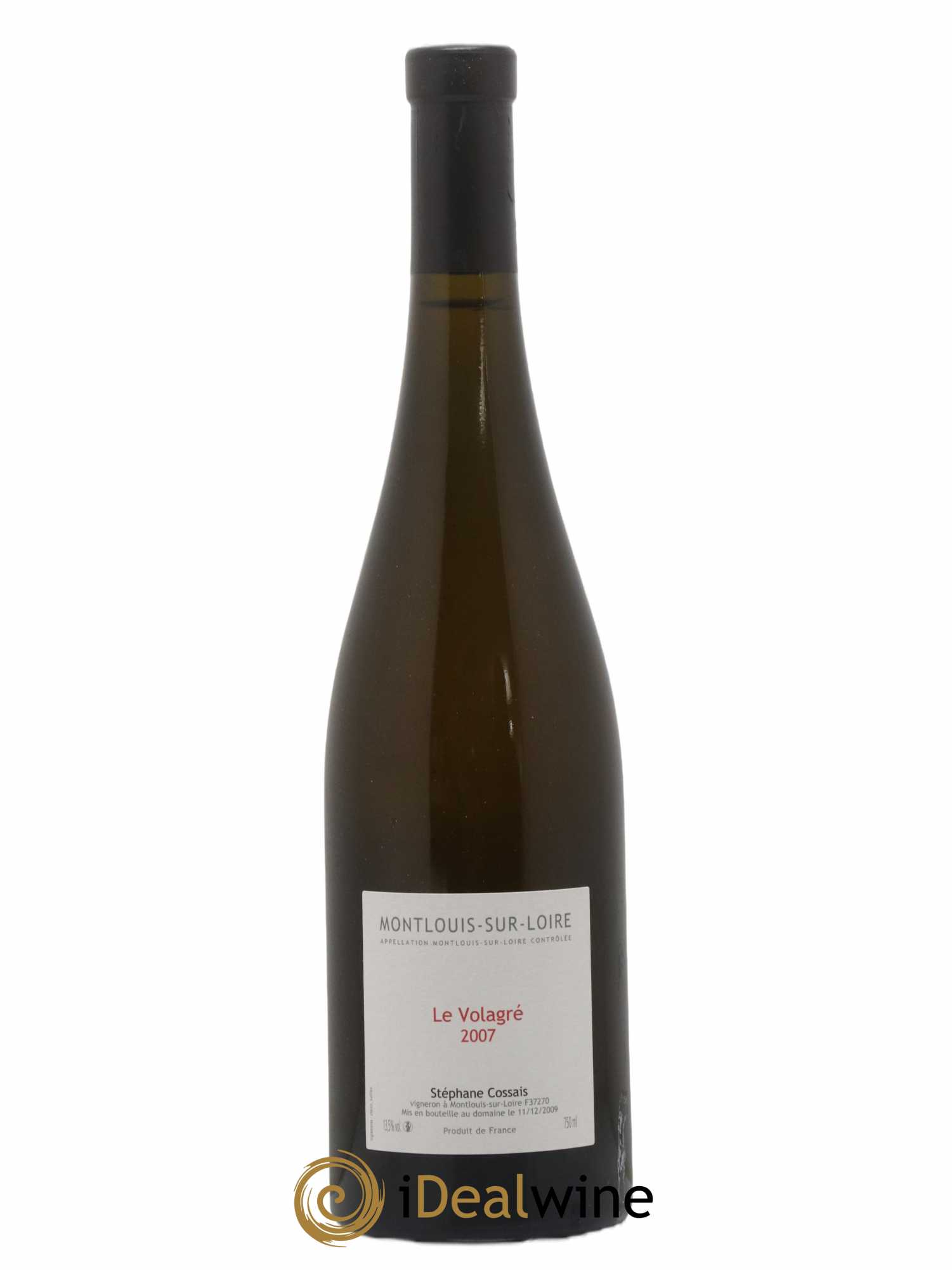 Montlouis-sur-Loire Le Volagré Stéphane Cossais 2007 - Lot de 1 bouteille - 0