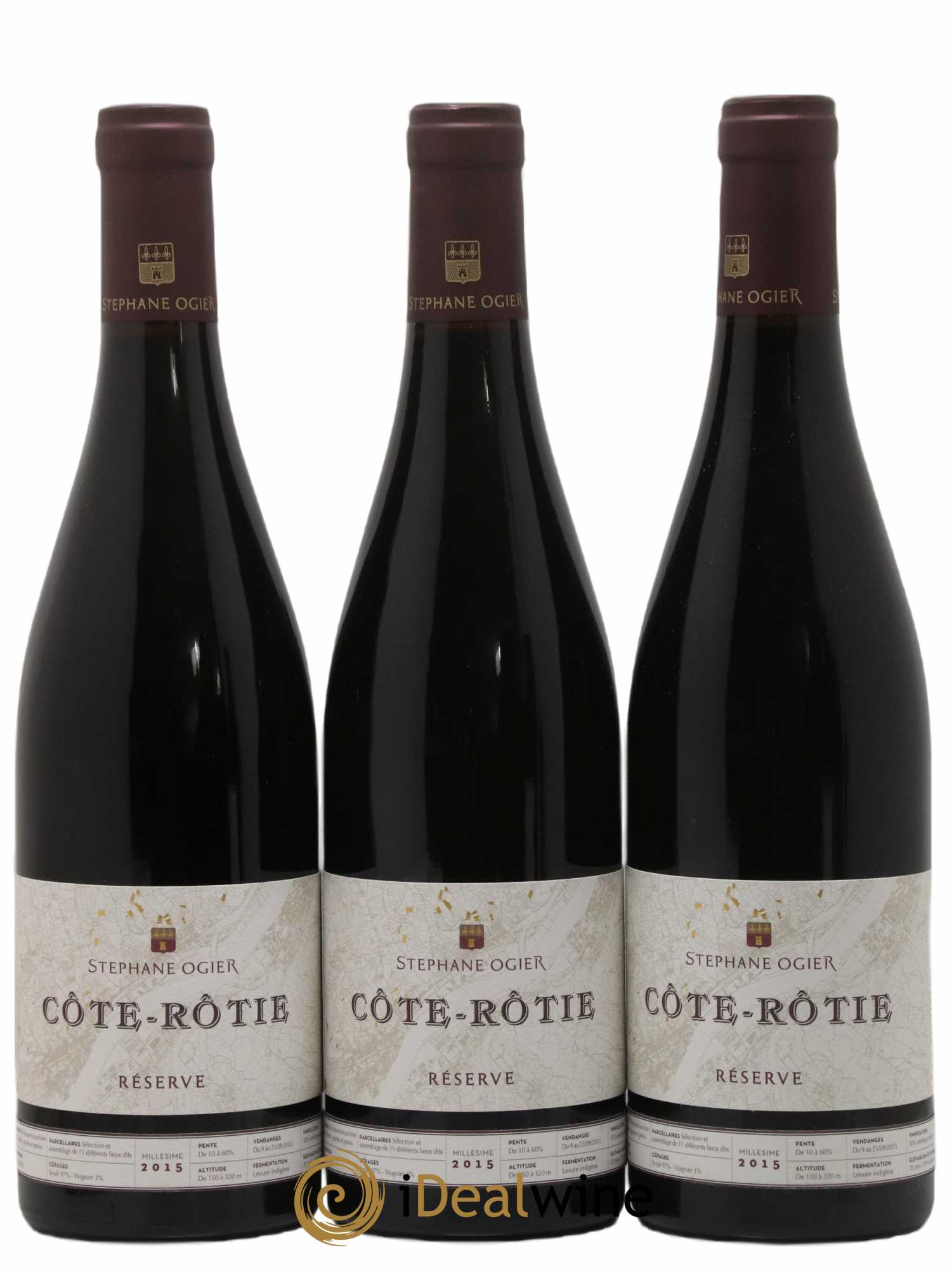 Côte-Rôtie Réserve Stéphane Ogier 2015 - Lot de 3 bouteilles - 0