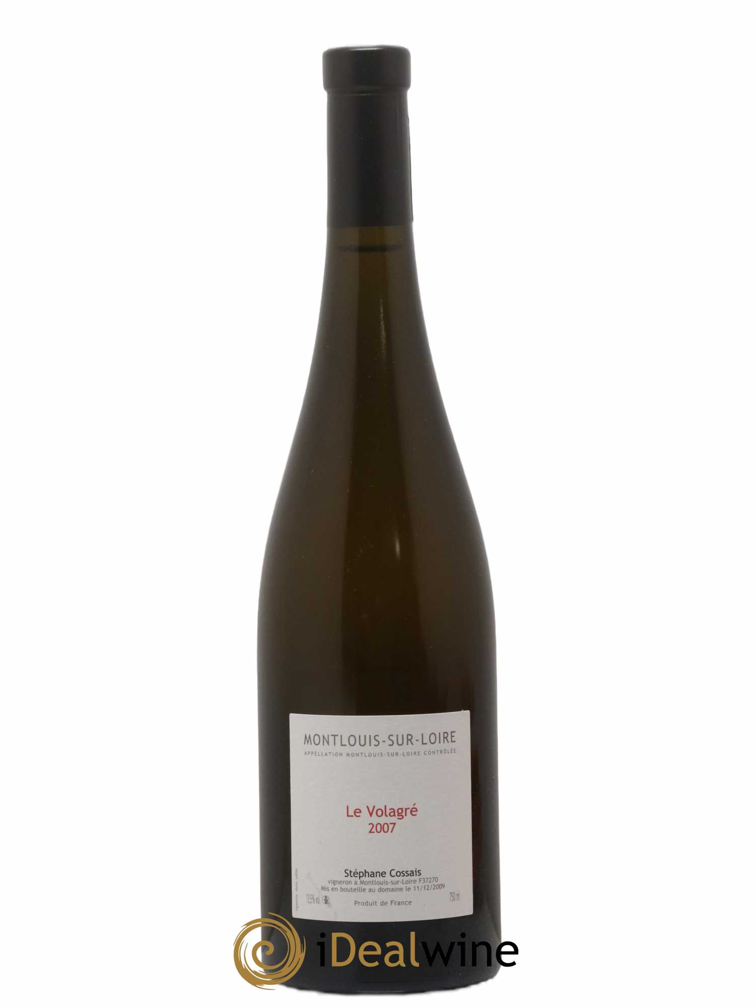 Montlouis-sur-Loire Le Volagré Stéphane Cossais 2007 - Lot de 1 bouteille - 0