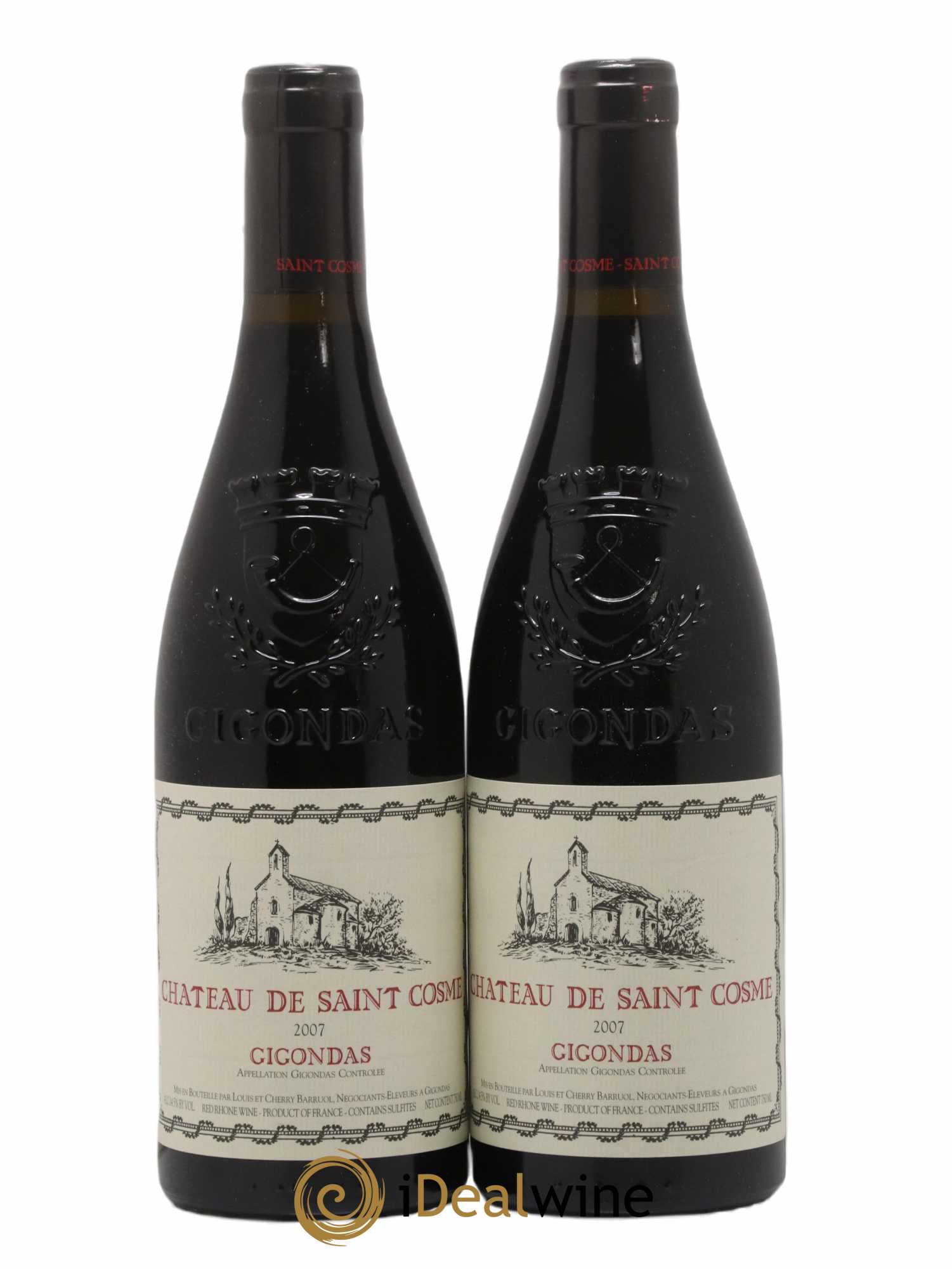 Gigondas Saint Cosme 2007 - Lot de 2 bouteilles - 0