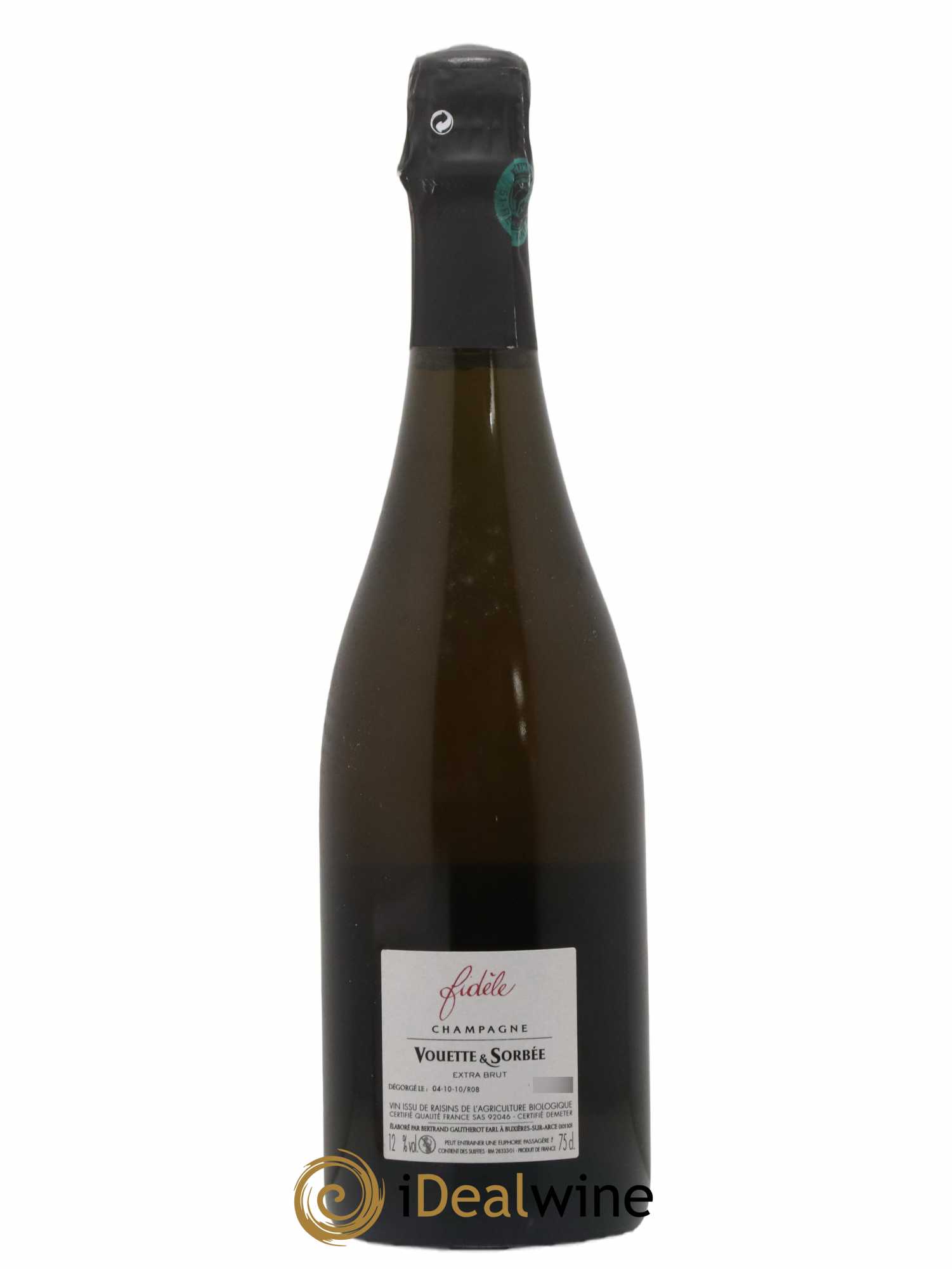 Fidèle Blanc de Noirs Vouette et Sorbée 2008 - Lot de 1 bouteille - 1