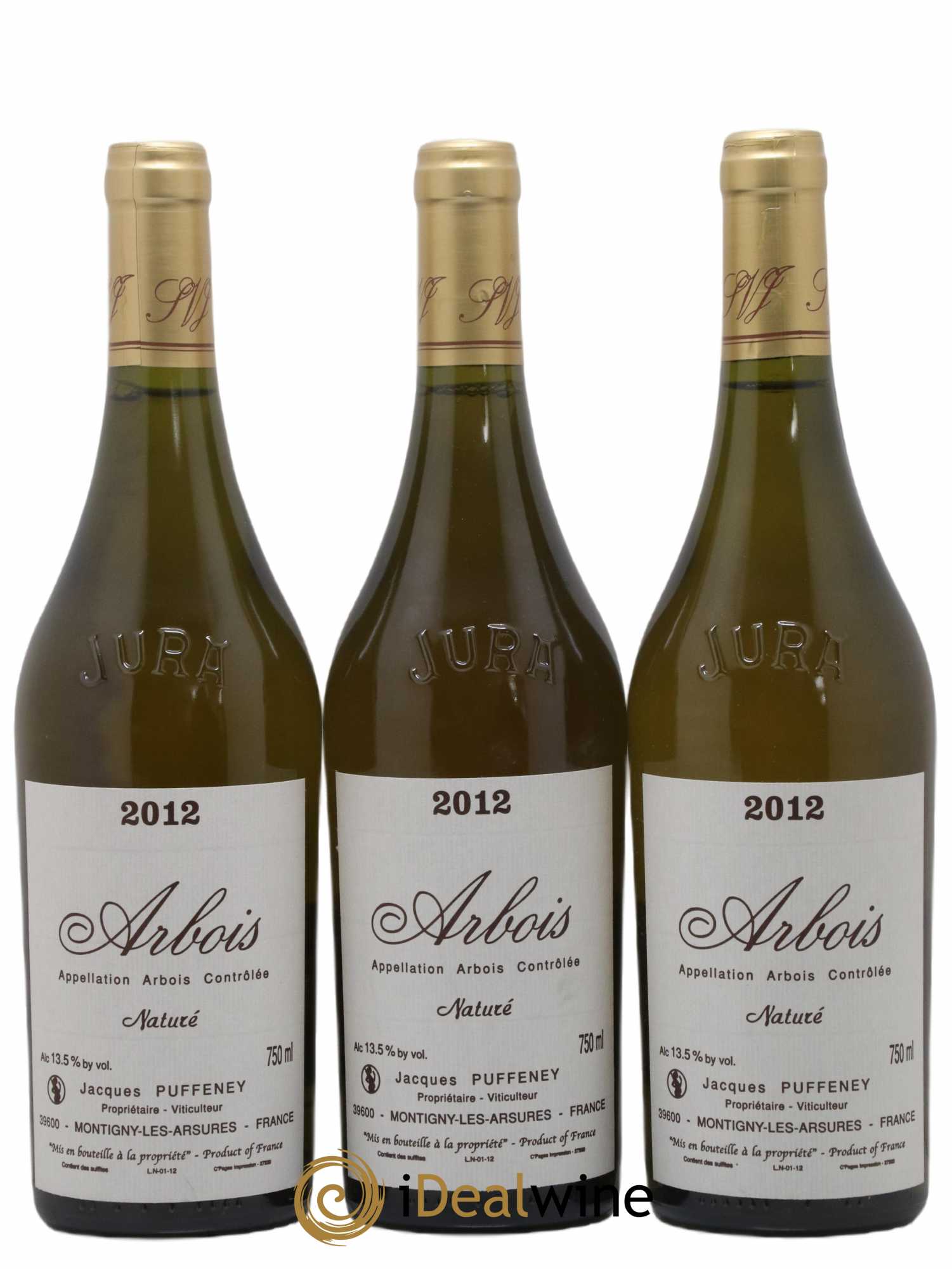 Arbois Naturé Jacques Puffeney 2012 - Lot de 3 bouteilles - 0