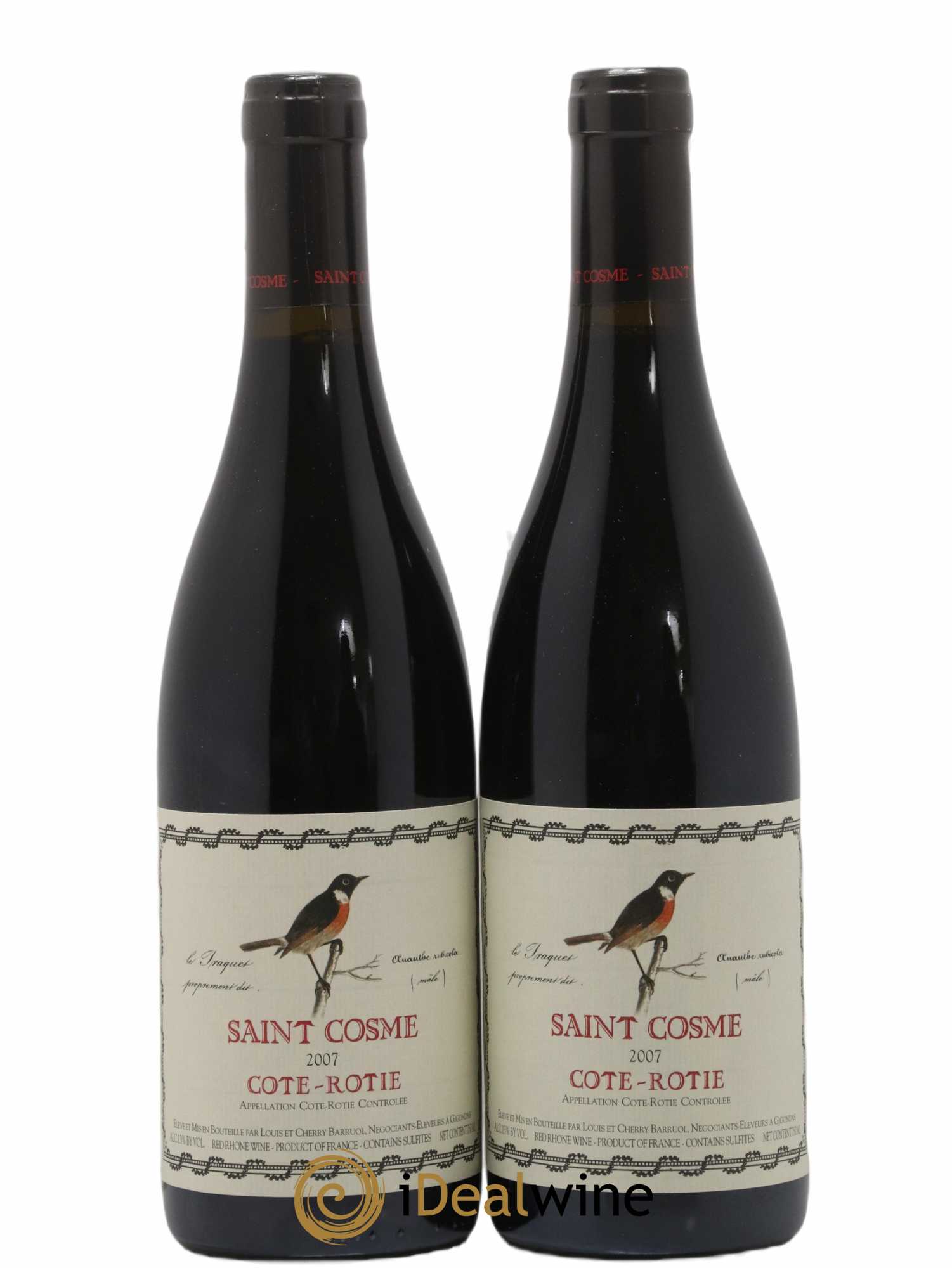 Côte-Rôtie Saint Cosme 2007 - Lot de 2 bouteilles - 0