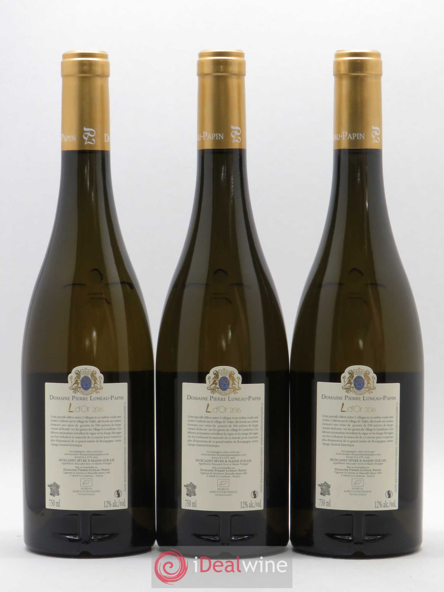 Muscadet-Sèvre-et-Maine L D'Or Luneau-Papin 2016 - Lot de 6 bouteilles - 2