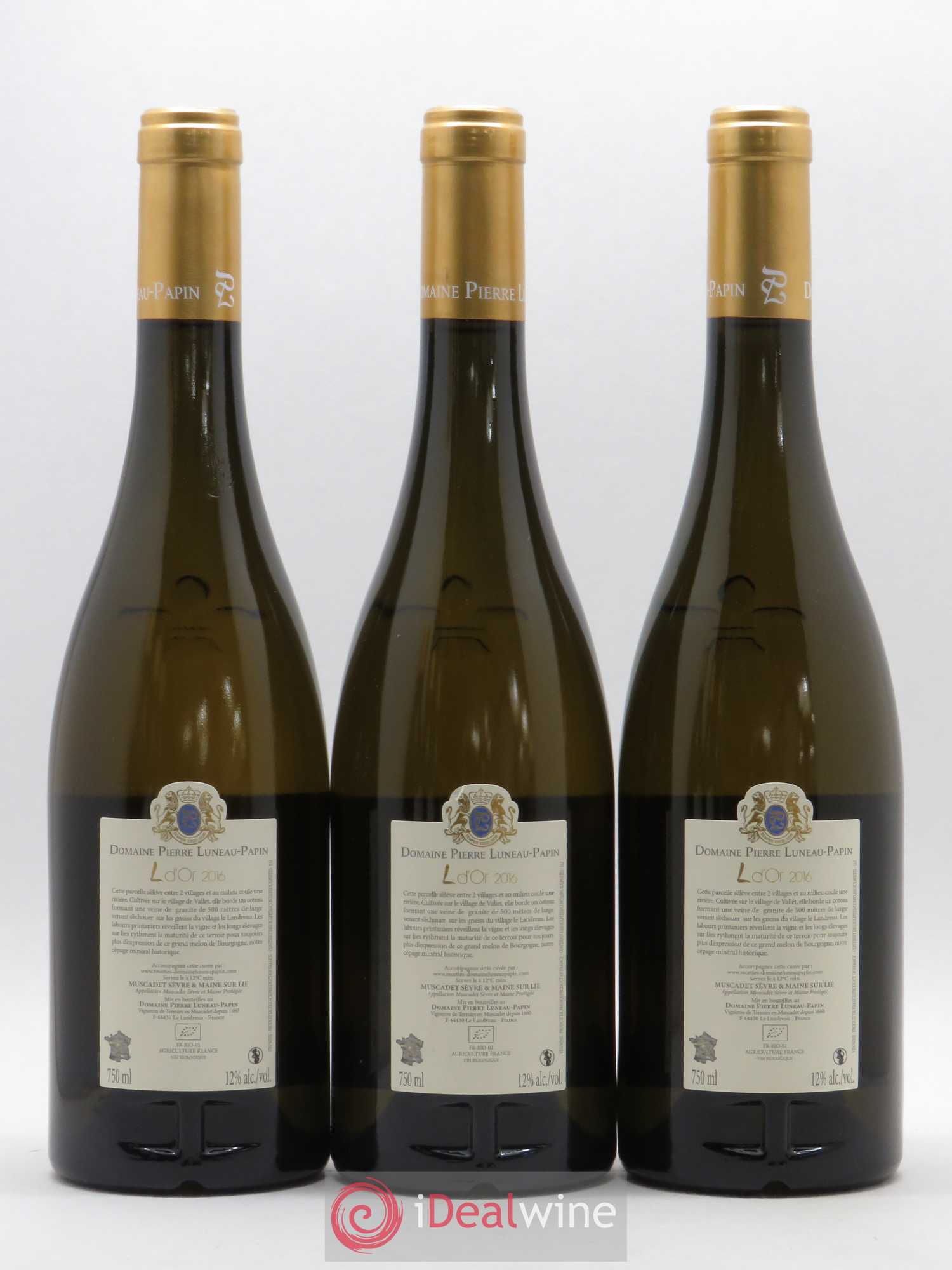 Muscadet-Sèvre-et-Maine L D'Or Luneau-Papin 2016 - Lot de 6 bouteilles - 4