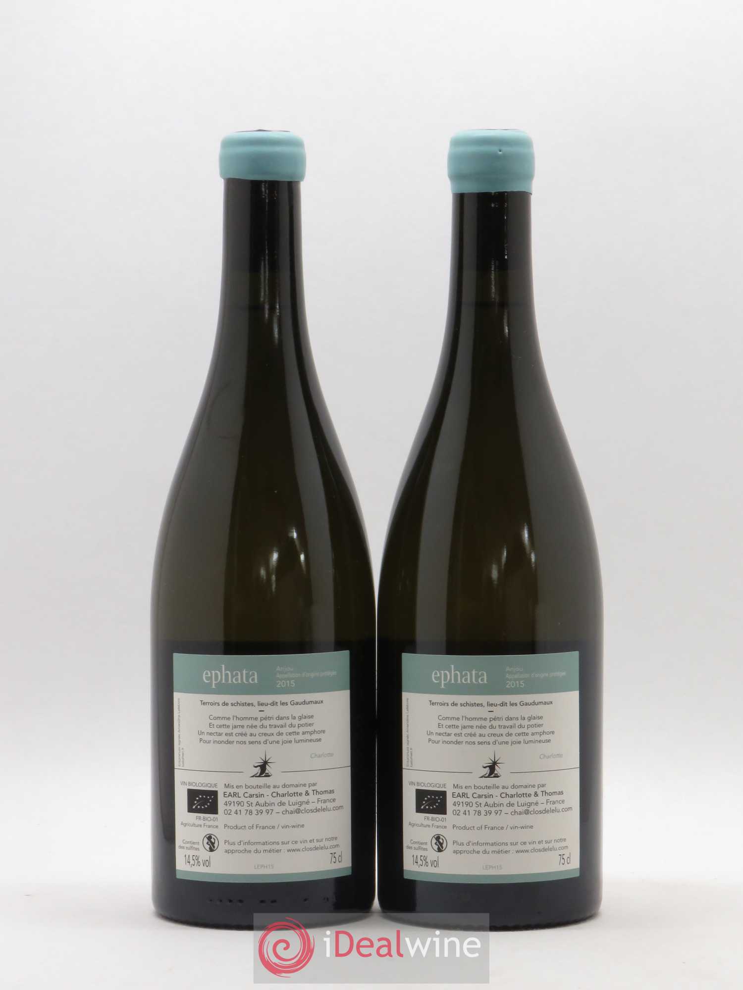 Anjou Ephata Clos de L'Elu 2015 - Posten von 2 Flaschen - 1