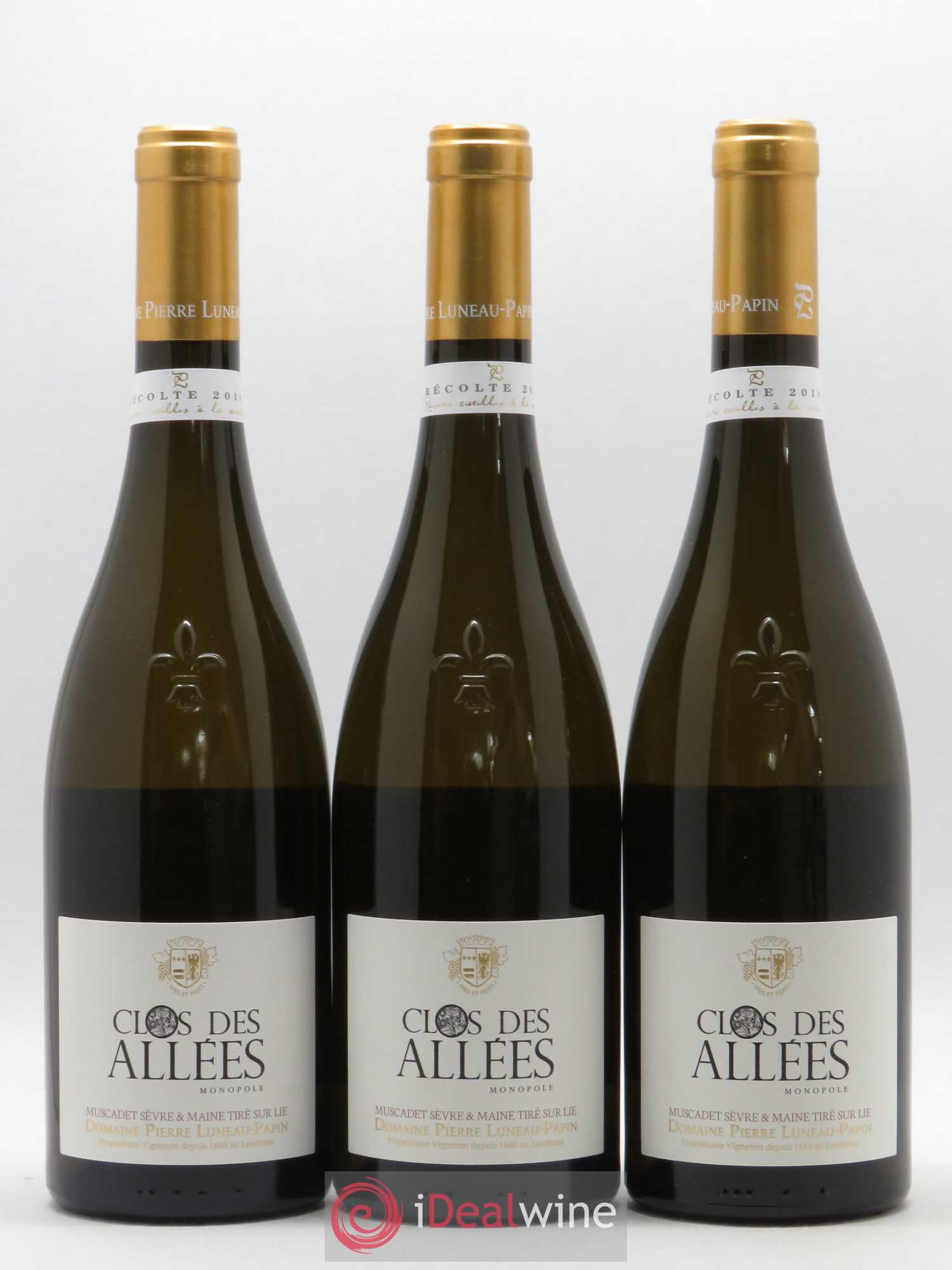 Muscadet-Sèvre-et-Maine sur lie Clos des Allées Luneau-Papin 2018 - Lot de 6 bouteilles - 1